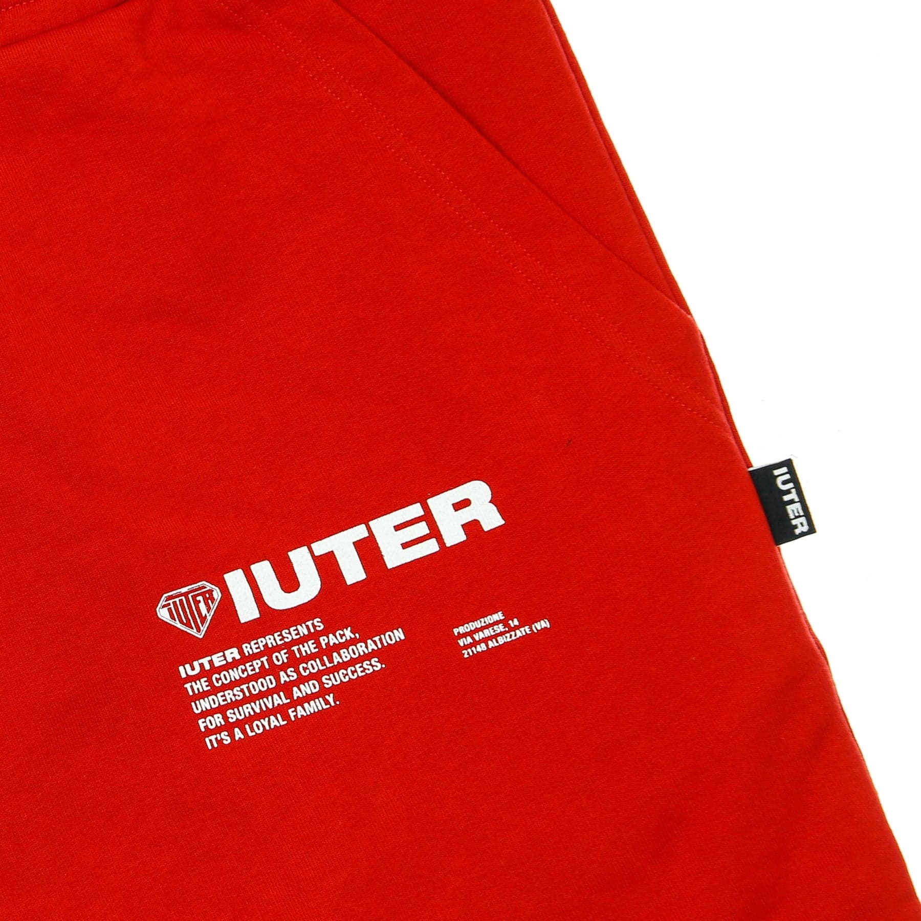 IUTER Pantalone Corto Tuta Uomo Info Sweatshort Red - 3