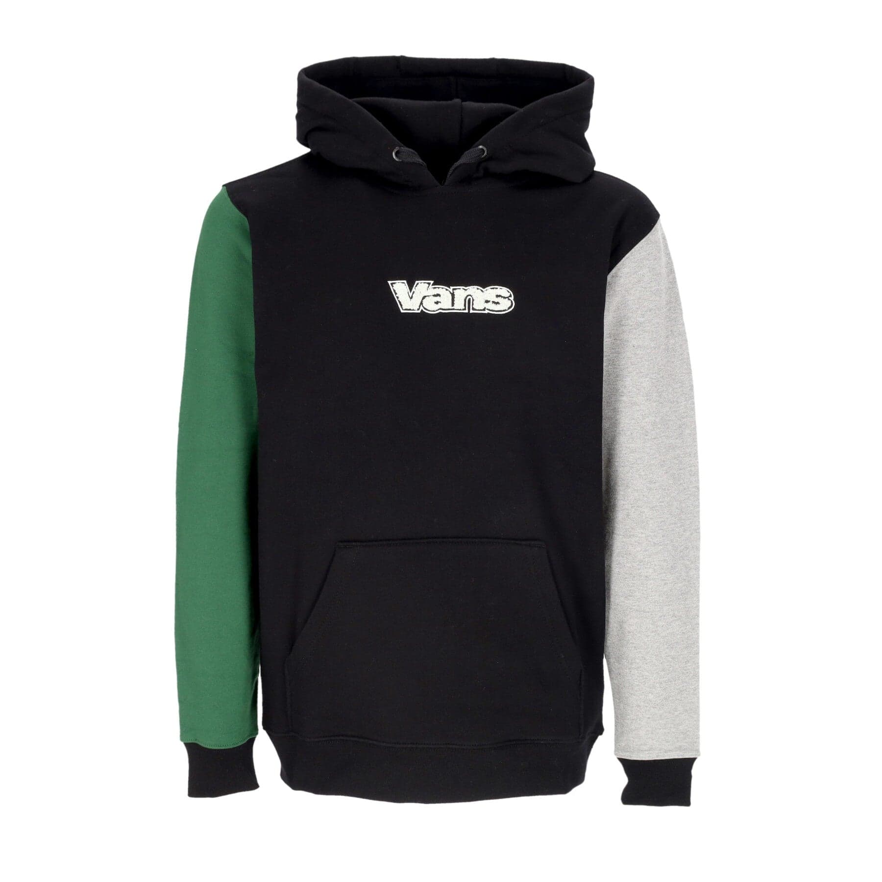 VANS Felpa Cappuccio Uomo Colorblock Hoodie Black/eden - 3