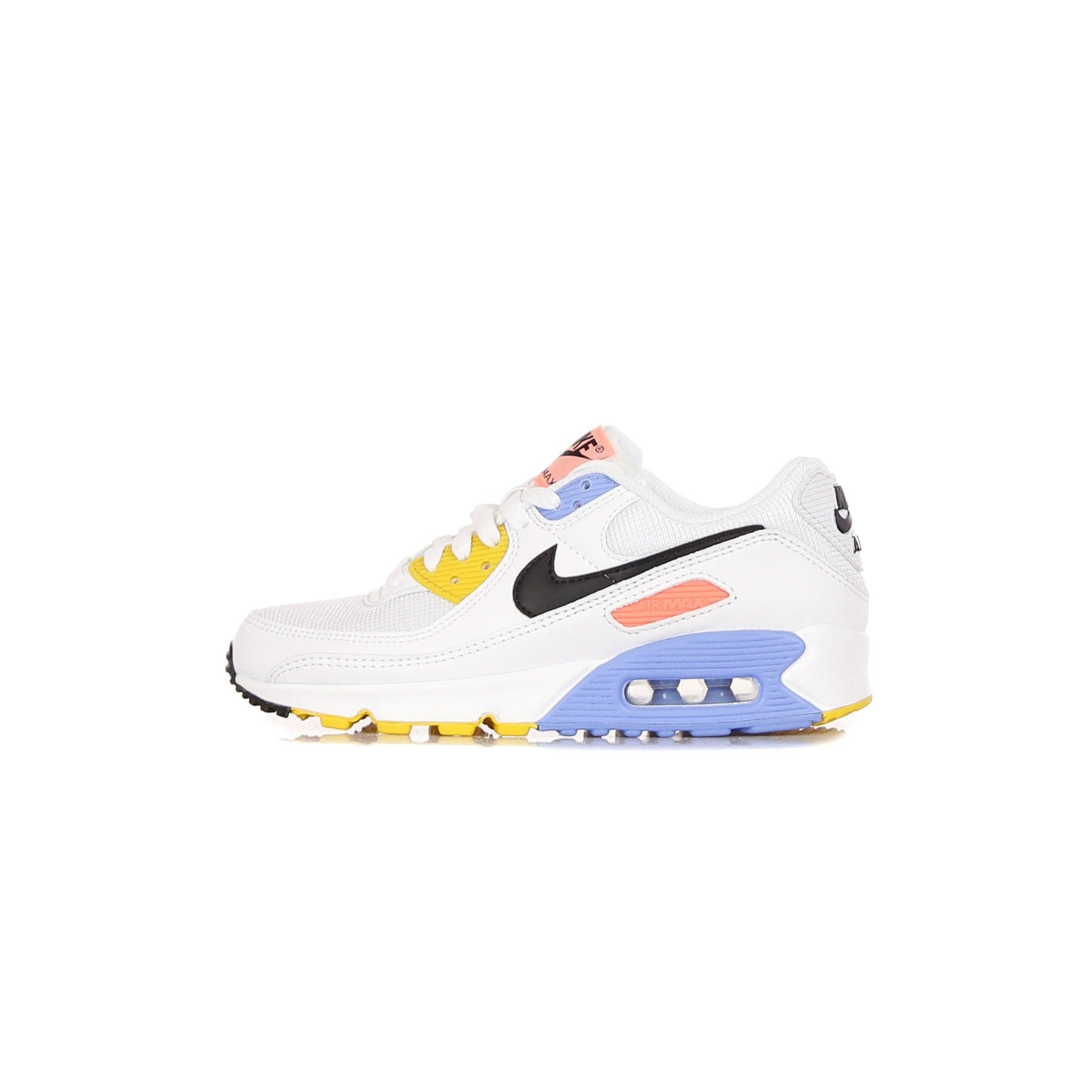 Nike Scarpa Bassa Donna W Air Max 90 White/black/pure Platinum/solar Flare - 13