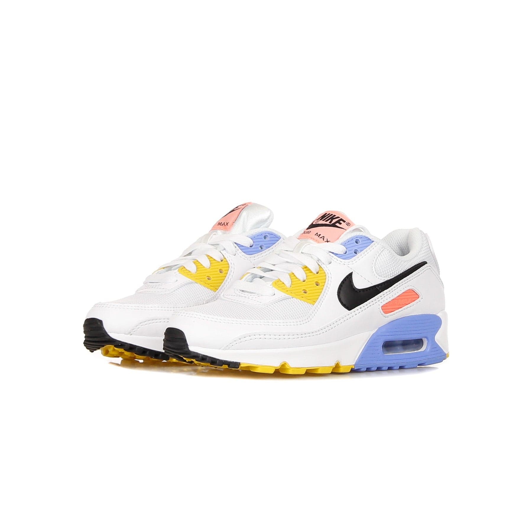 Nike Scarpa Bassa Donna W Air Max 90 White/black/pure Platinum/solar Flare - 3