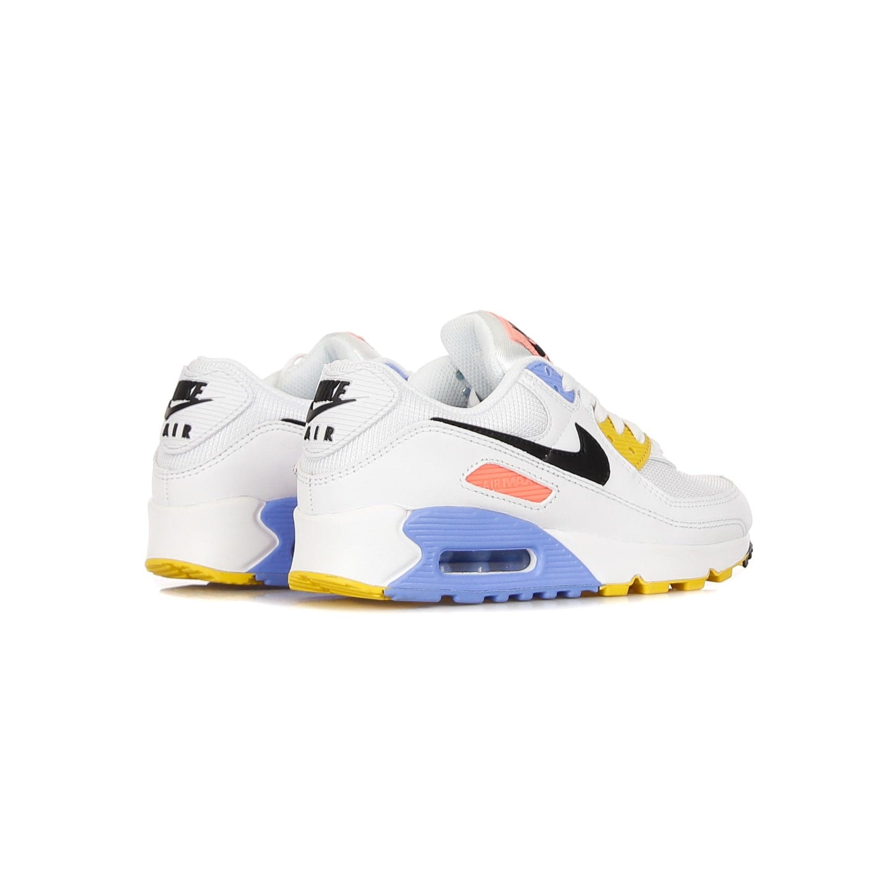 Nike Scarpa Bassa Donna W Air Max 90 White/black/pure Platinum/solar Flare - 6