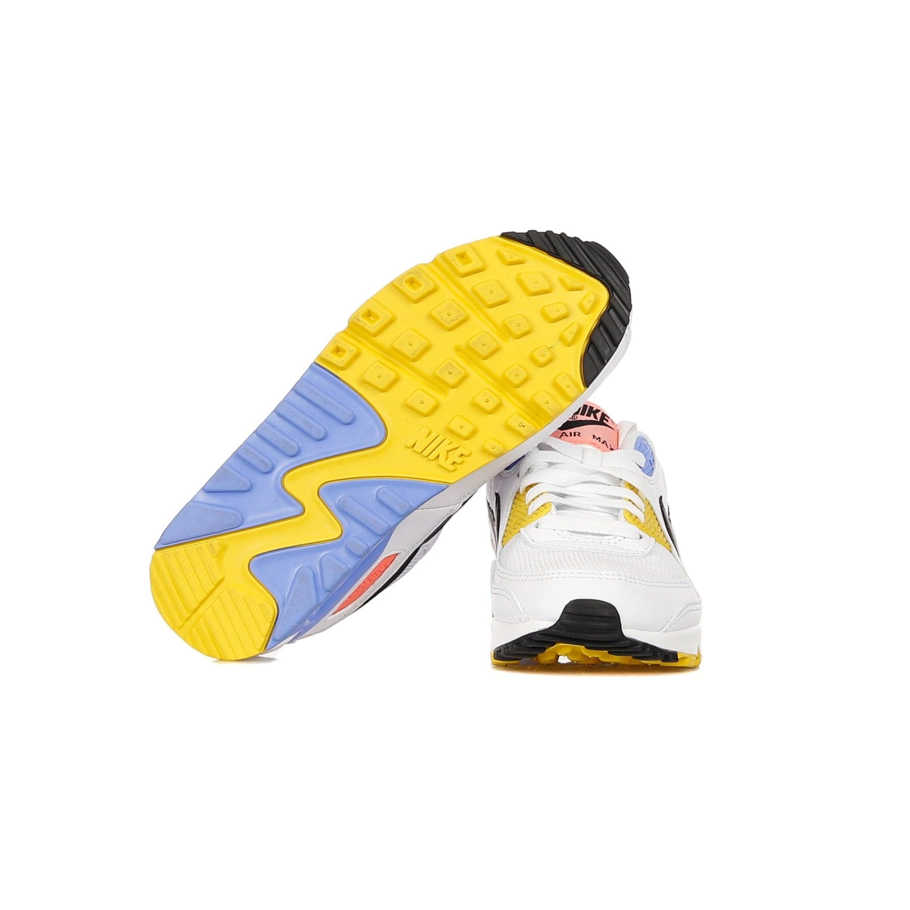 Nike Scarpa Bassa Donna W Air Max 90 White/black/pure Platinum/solar Flare - 9