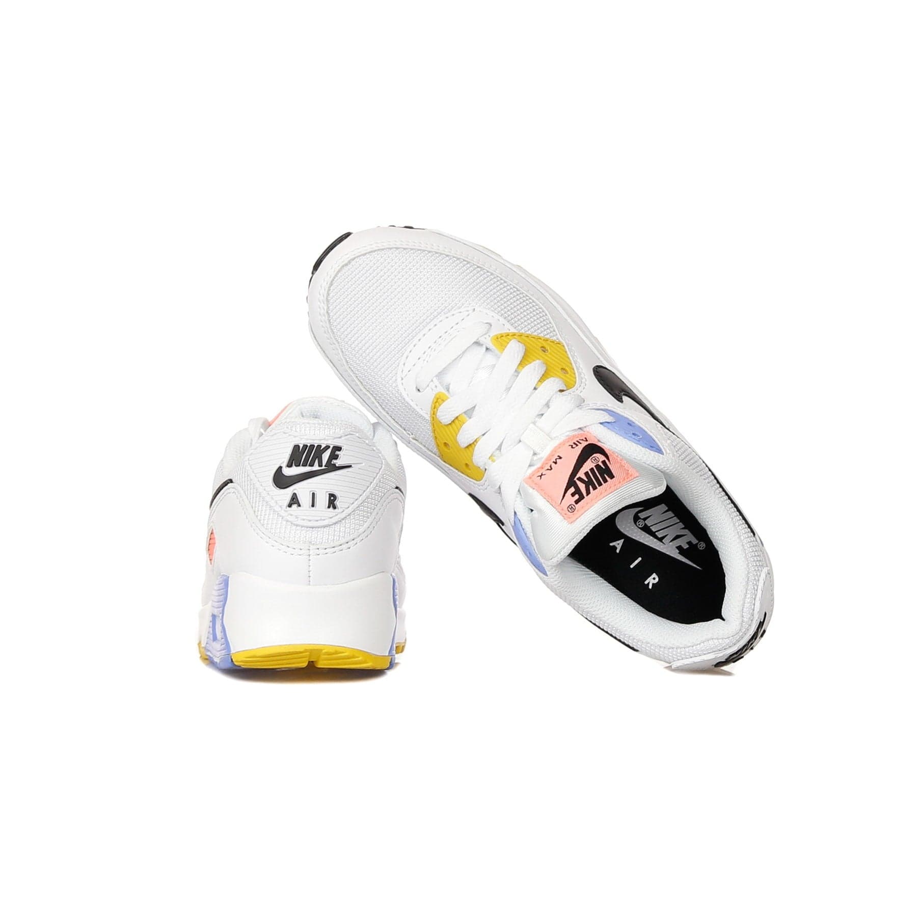 Nike Scarpa Bassa Donna W Air Max 90 White/black/pure Platinum/solar Flare - 10