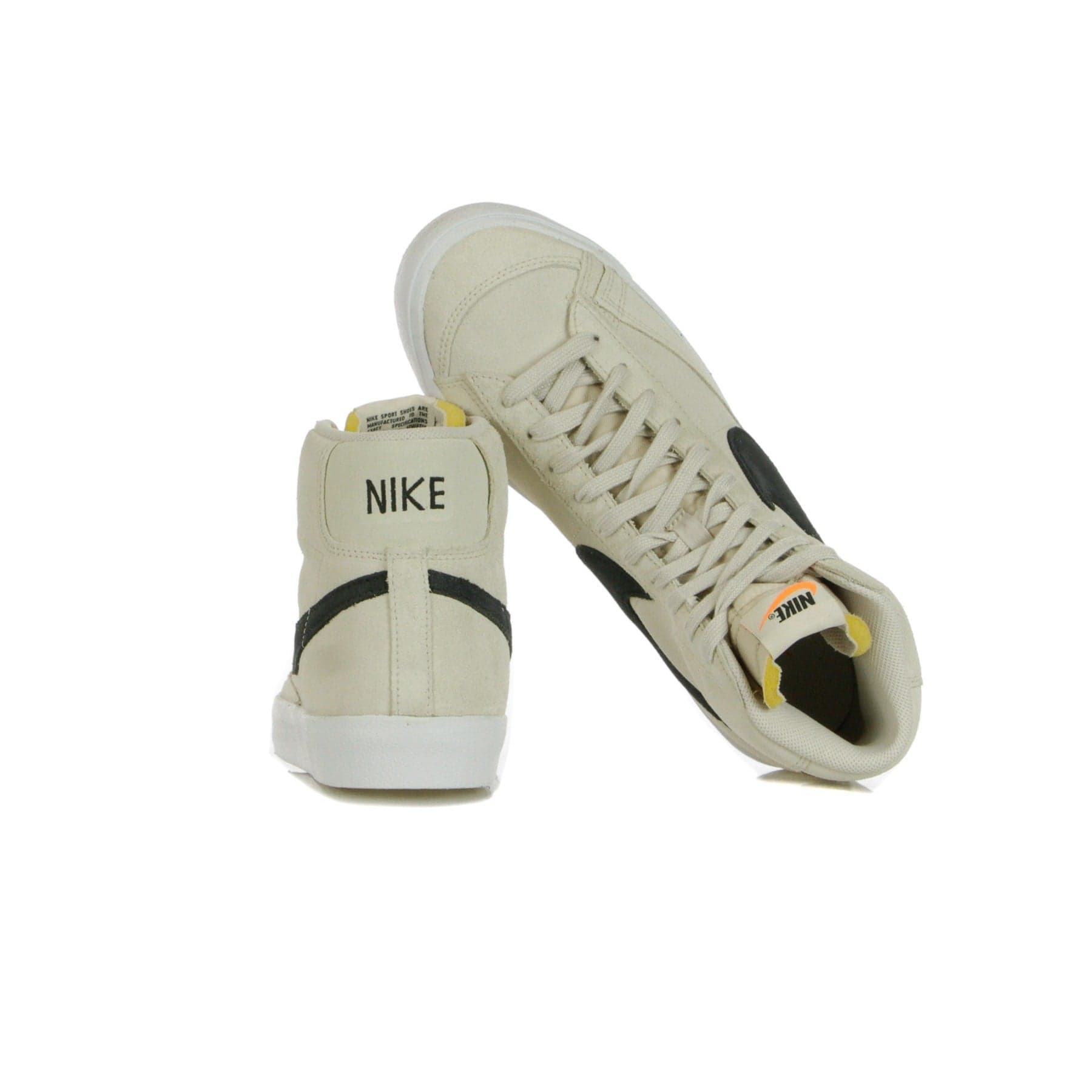 Nike Scarpa Alta Uomo Blazer Mid 77 Suede Lt Orewood Brn/black/white - 10