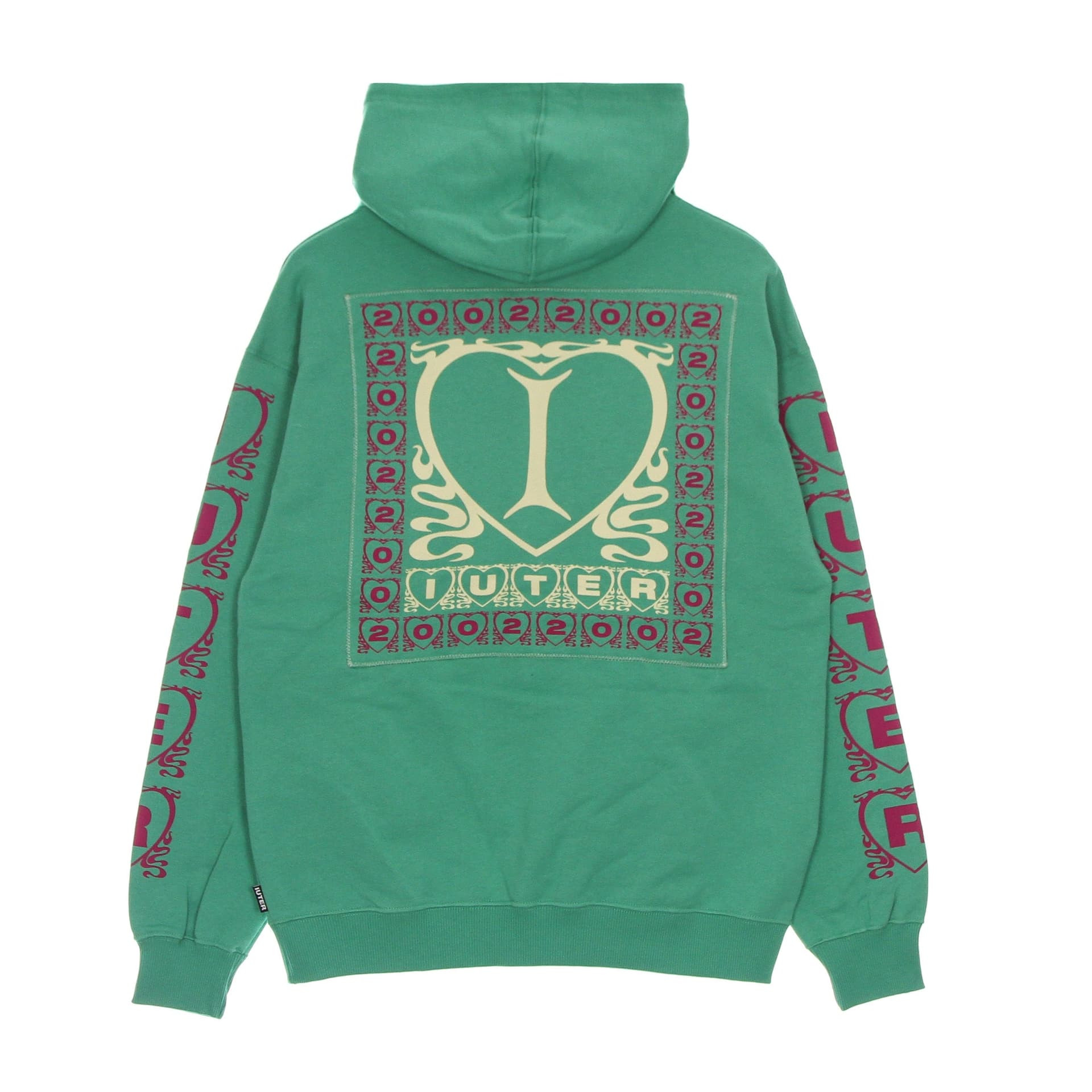 IUTER Felpa Leggera Cappuccio Uomo Lovely Hoodie Emerald - 4
