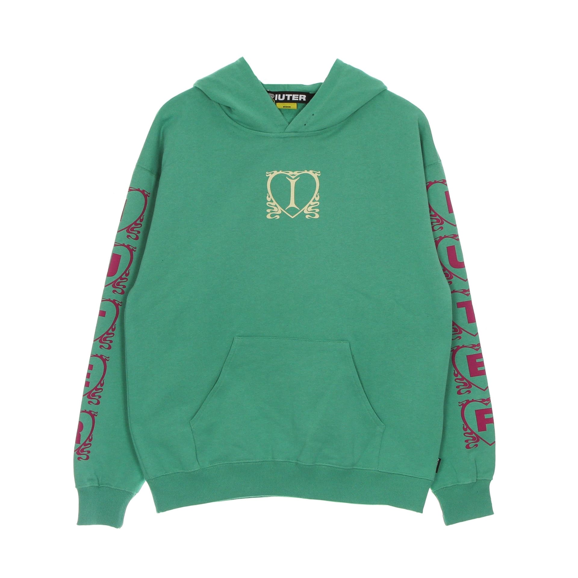 IUTER Felpa Leggera Cappuccio Uomo Lovely Hoodie Emerald - 2