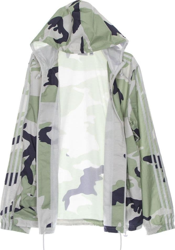 Adidas Giacca a Vento Uomo Camo Windbreaker Orbit Grey - 3
