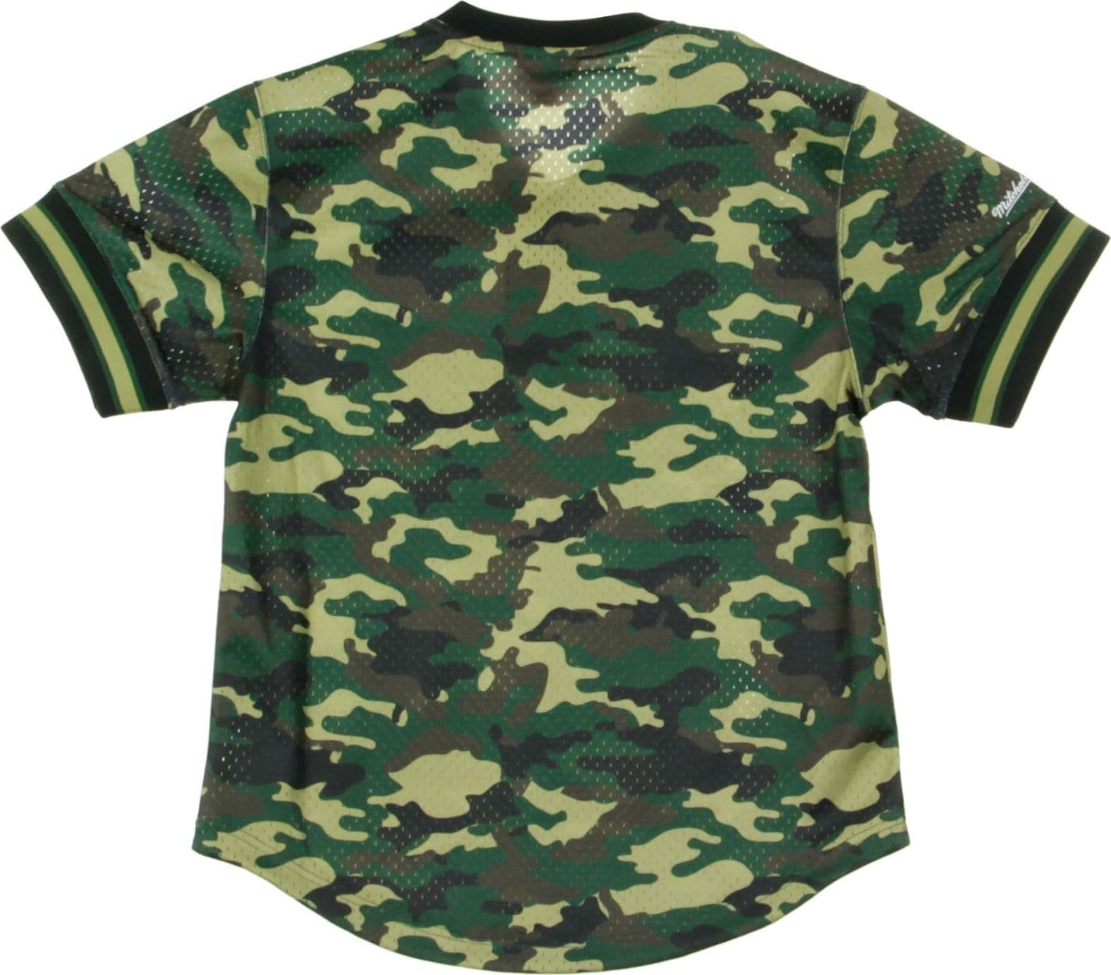 MITCHELL &amp; NESS Casacca Uomo Nba Camo Mesh V-neck Tee Chibul Woodland Camo - 2