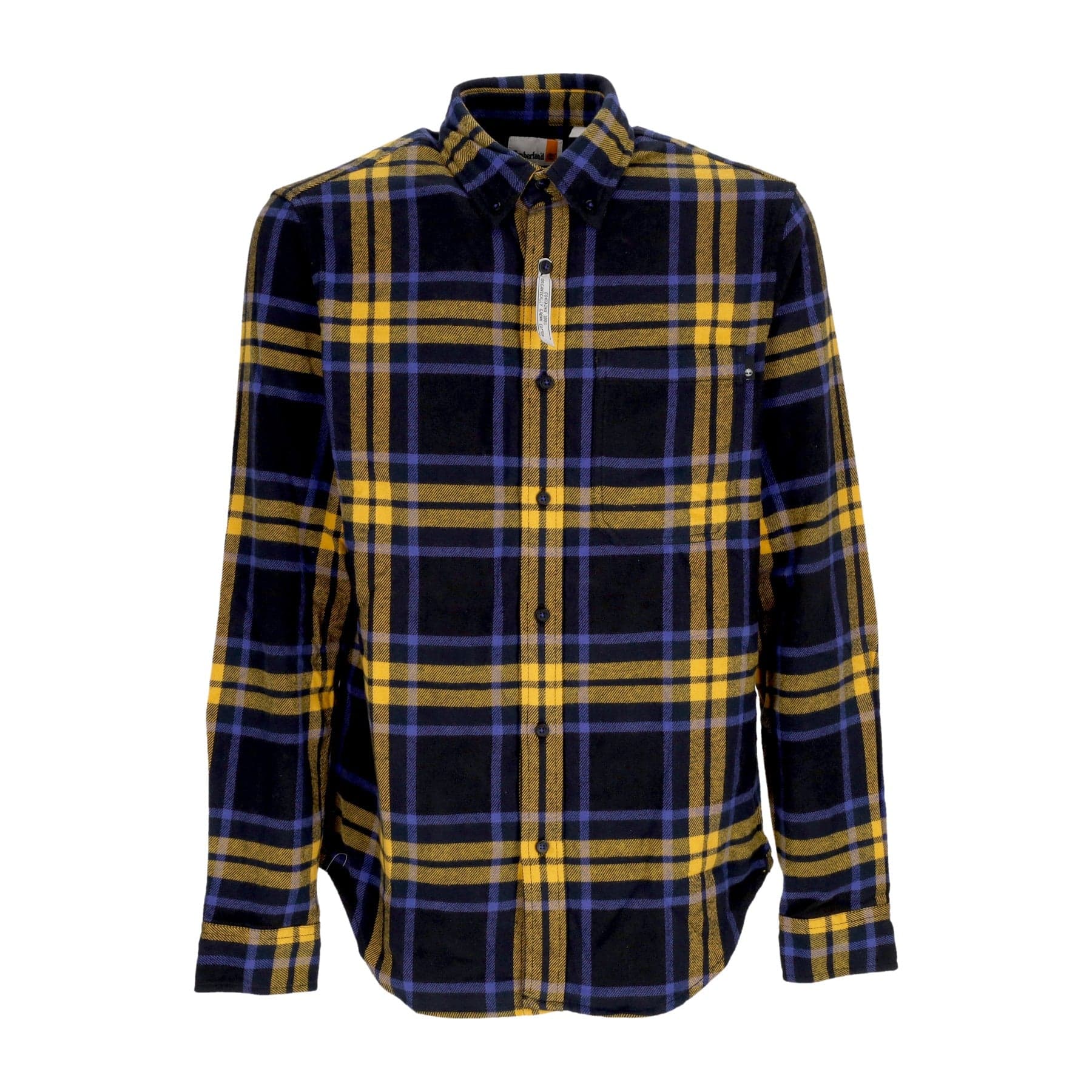 TIMBERLAND Camicia Manica Lunga Uomo L/s Heavy Flannel Plaid Shirt Black - 3