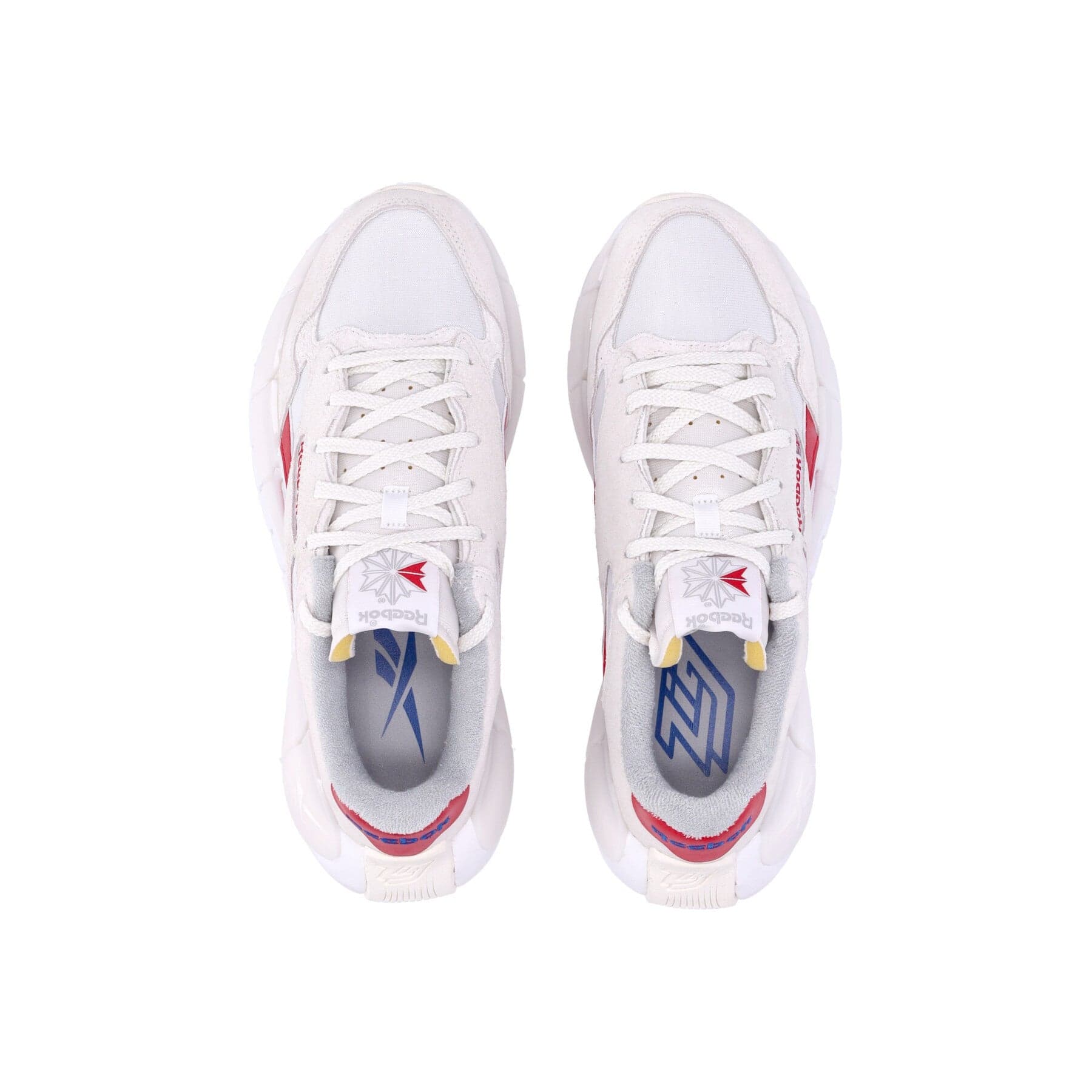 REEBOK Scarpa Bassa Uomo Zig Kinetica 2.5 Plus Shoes Cloud White/chalk/vector Red - 8