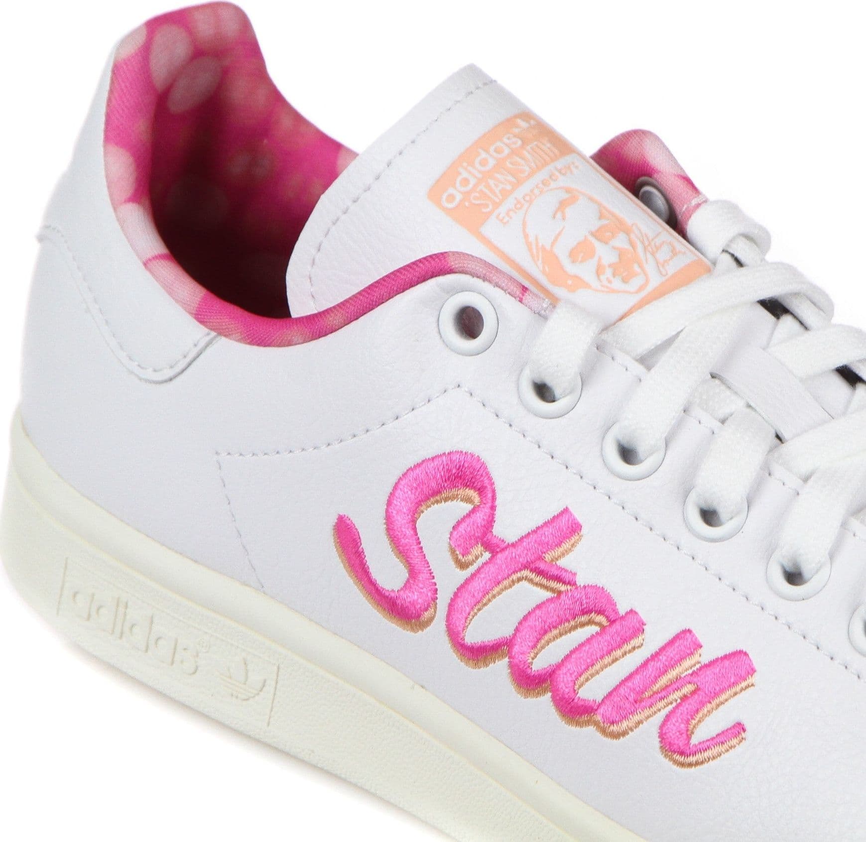 Adidas Scarpa Bassa Uomo Stan Smith Cloud White/screaming Pink/off White - 12