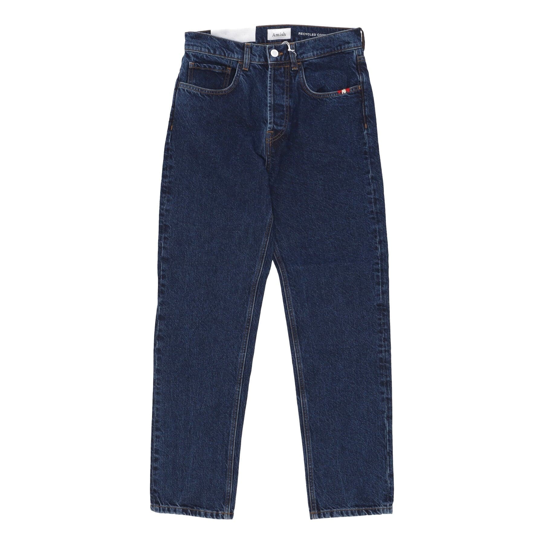 AMISH Jeans Uomo Jeremiah Straight Recycled Denim Light Stone Denim - 3