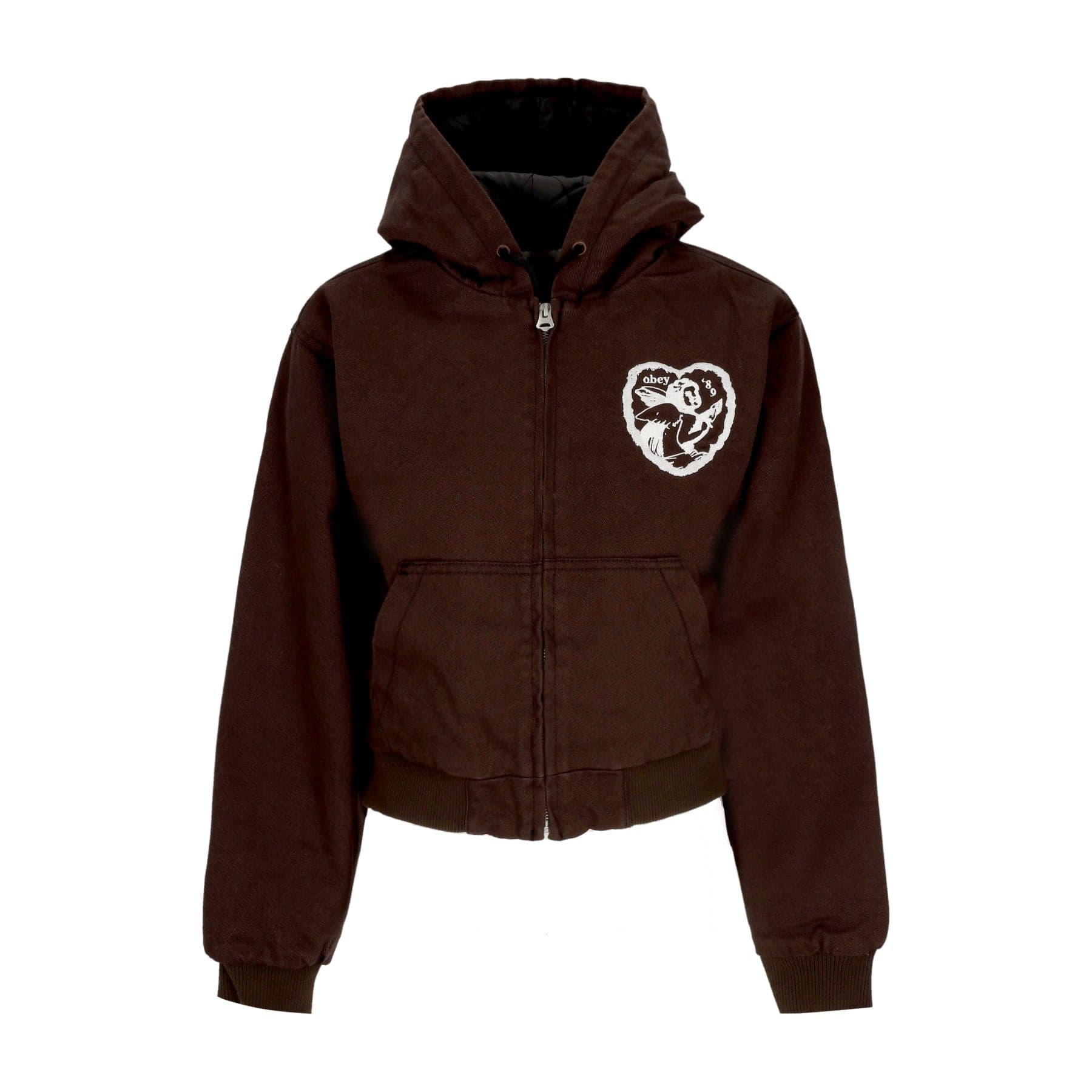 OBEY Giubbotto Corto Donna Salina Bomber Java Brown - 3