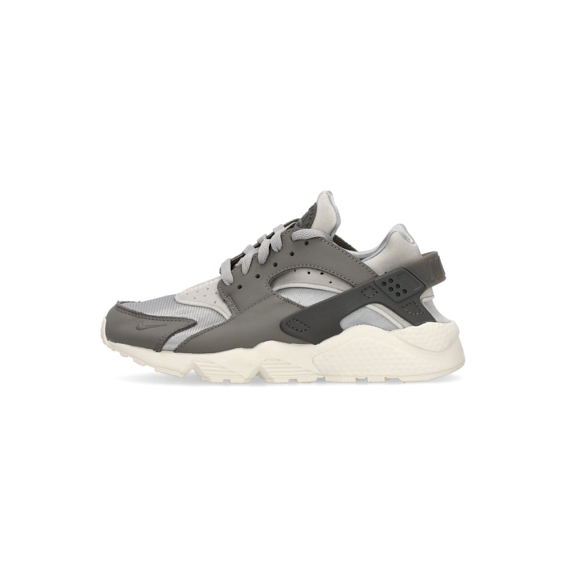 Nike Scarpa Bassa Uomo Air Huarache Lt Smoke Grey/iron Grey/flat Pewter - 7