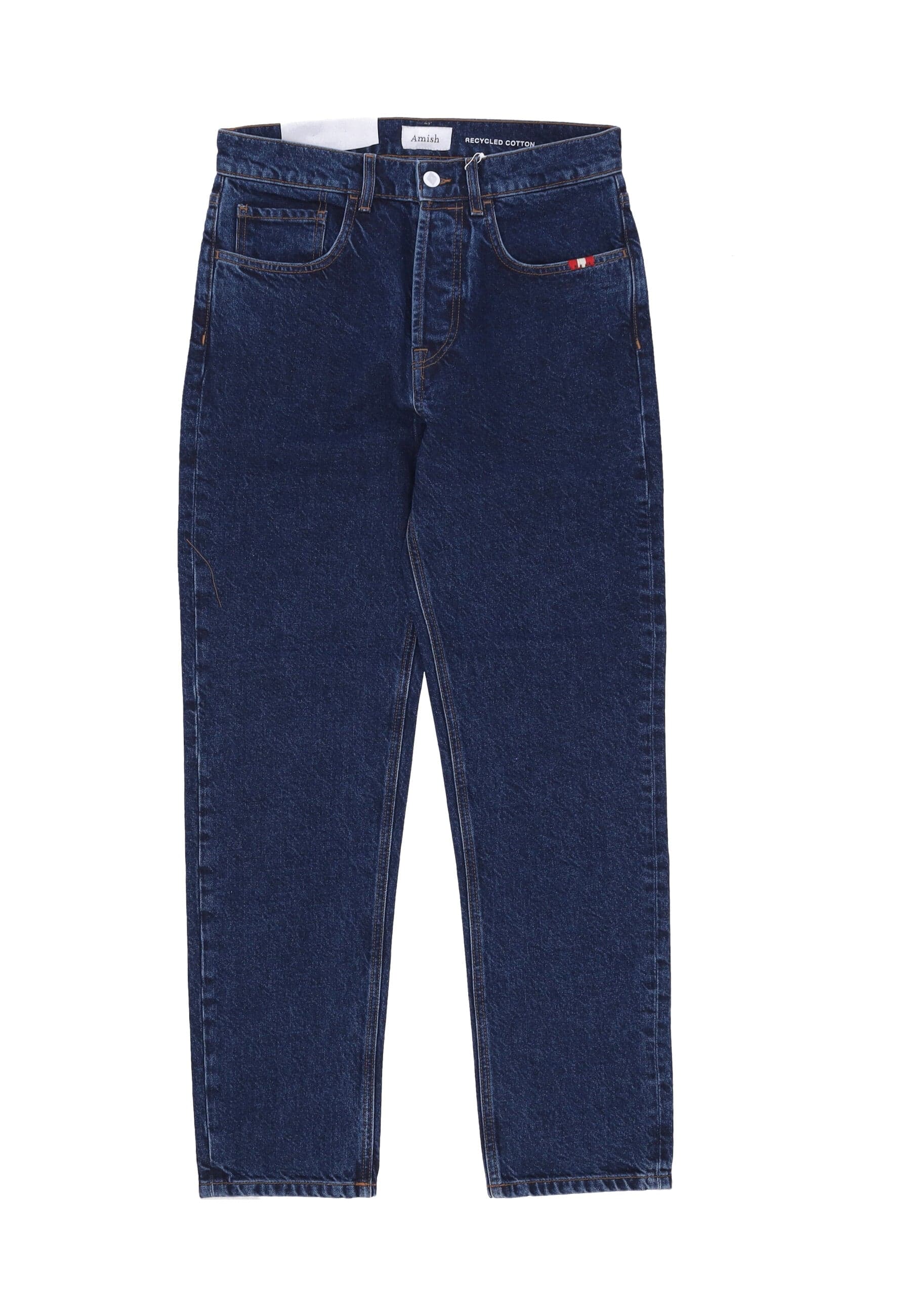 AMISH Jeans Uomo Jeremiah Straight Denim Light Stone - 3