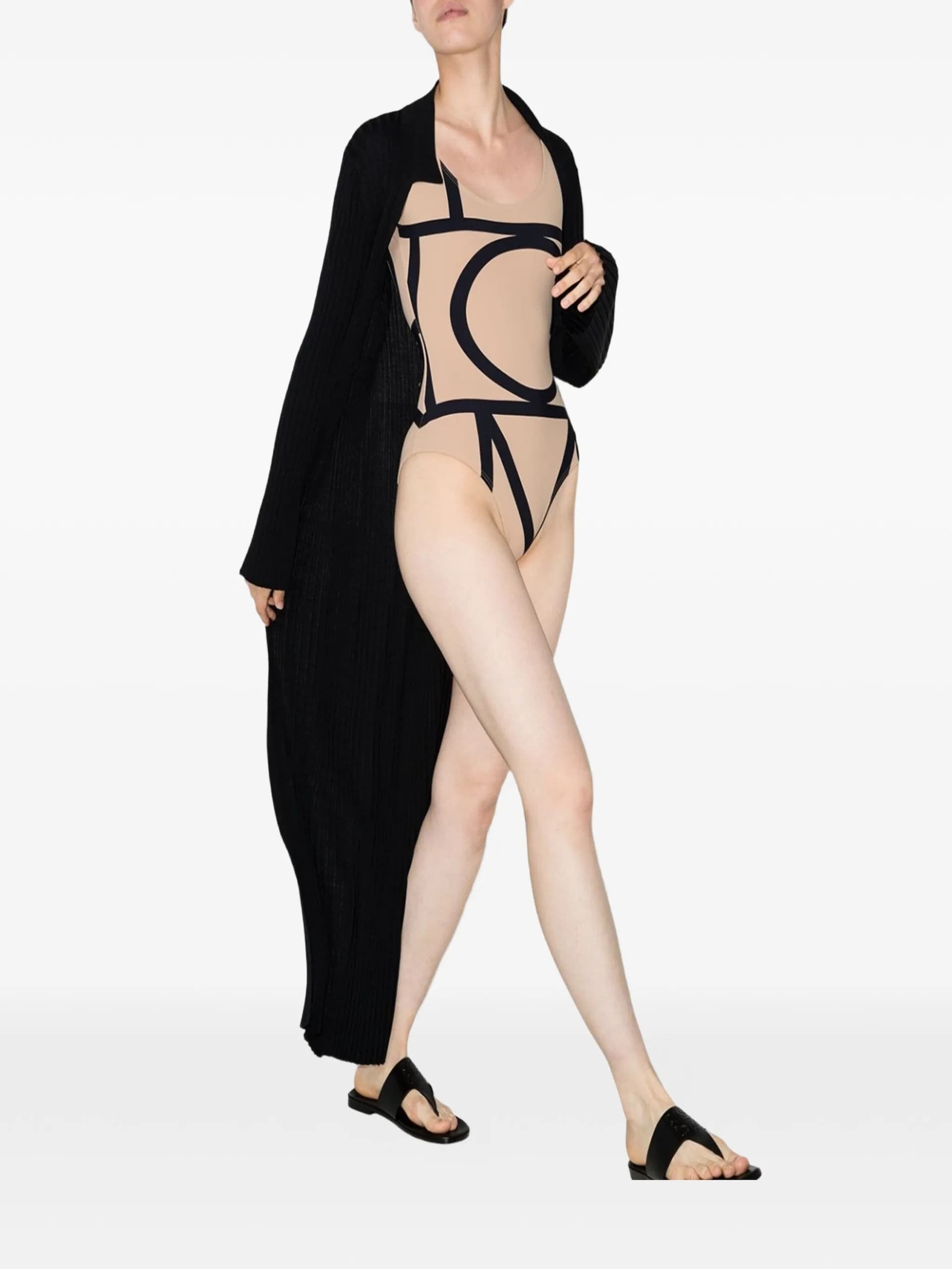 TOTEME Toteme - Costume da Bagno Beige e Nero da Donna - 2
