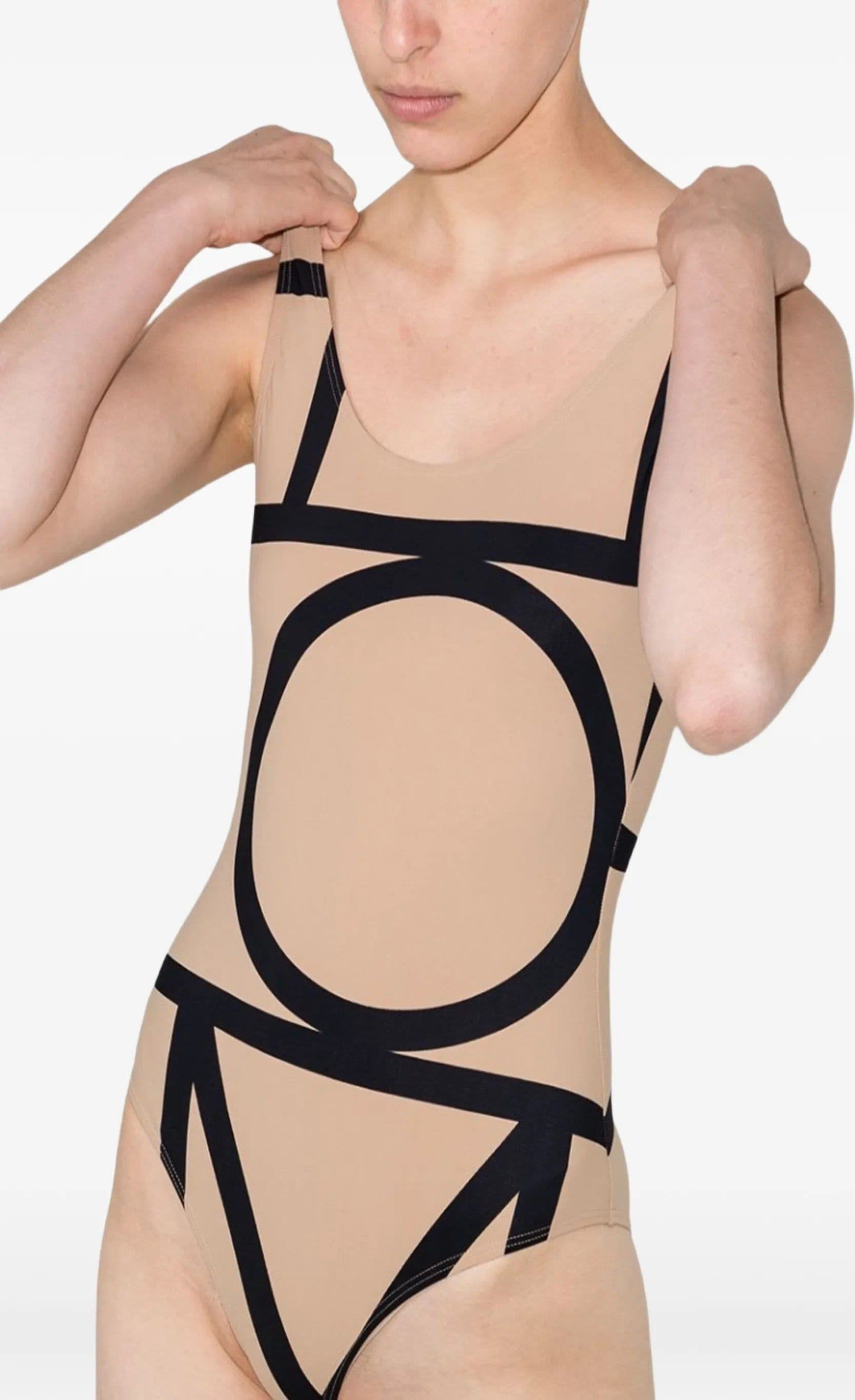 TOTEME Toteme - Costume da Bagno Beige e Nero da Donna - 3