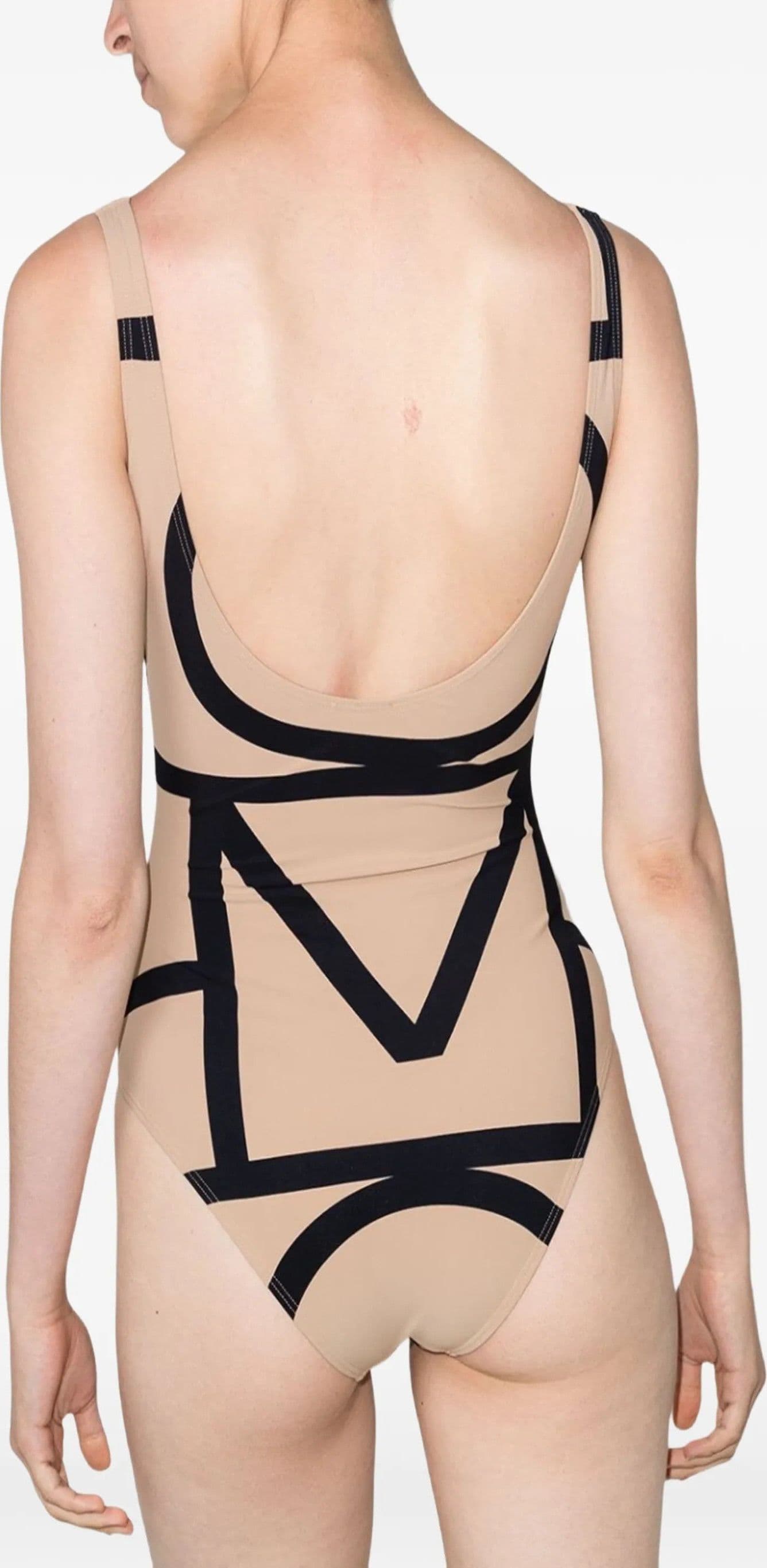 TOTEME Toteme - Costume da Bagno Beige e Nero da Donna - 4