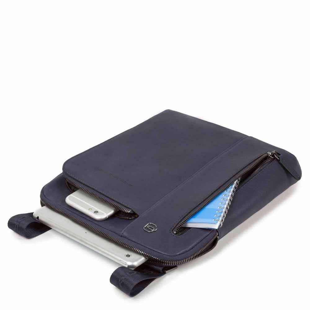PIQUADRO Borsa  BLACK SQUARE Uomo Borsello Pelle Blu - CA1816B3-BLU4 - 4