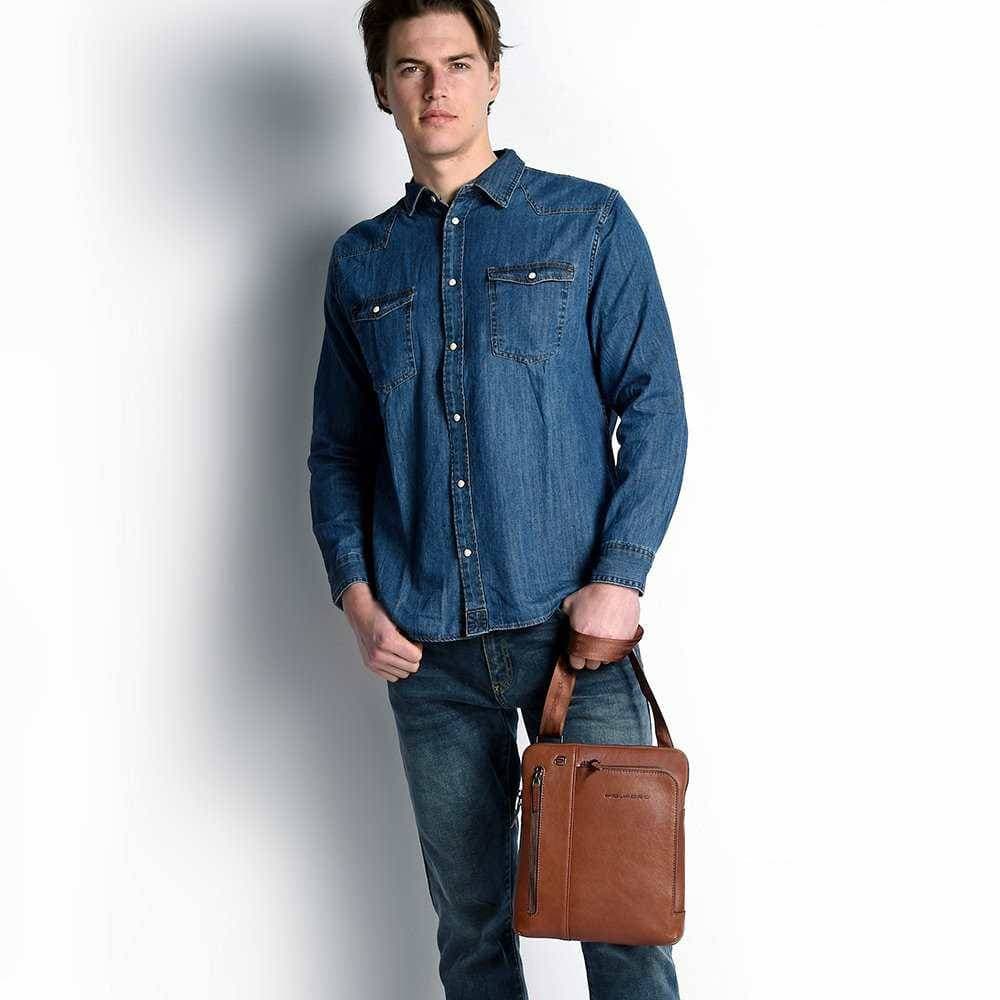 PIQUADRO Borsa  BLACK SQUARE Uomo Borsello Pelle Blu - CA1816B3-BLU4 - 6