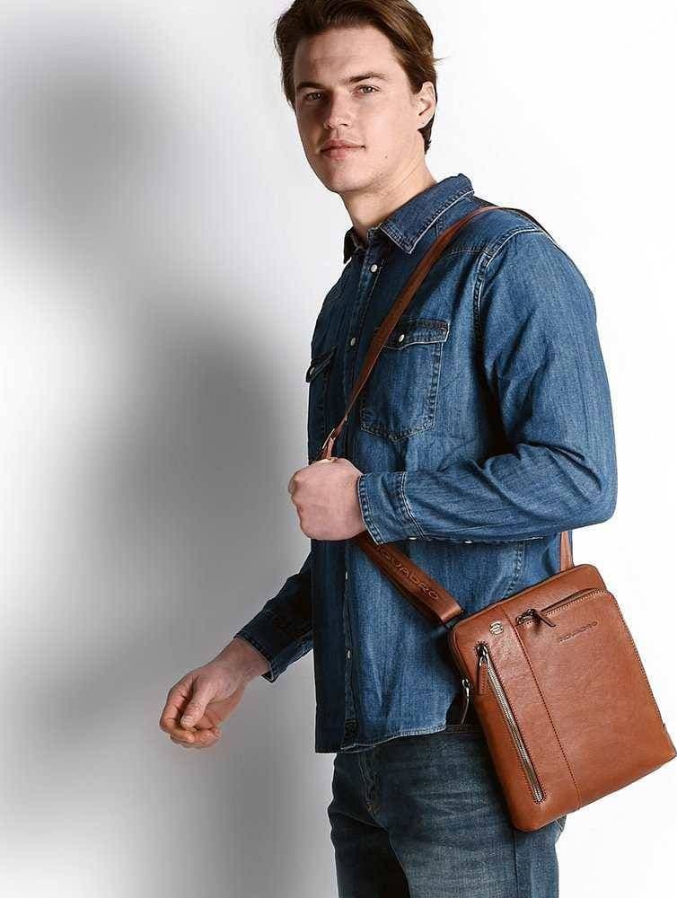PIQUADRO Borsa  BLACK SQUARE Uomo Borsello Pelle Blu - CA1816B3-BLU4 - 8