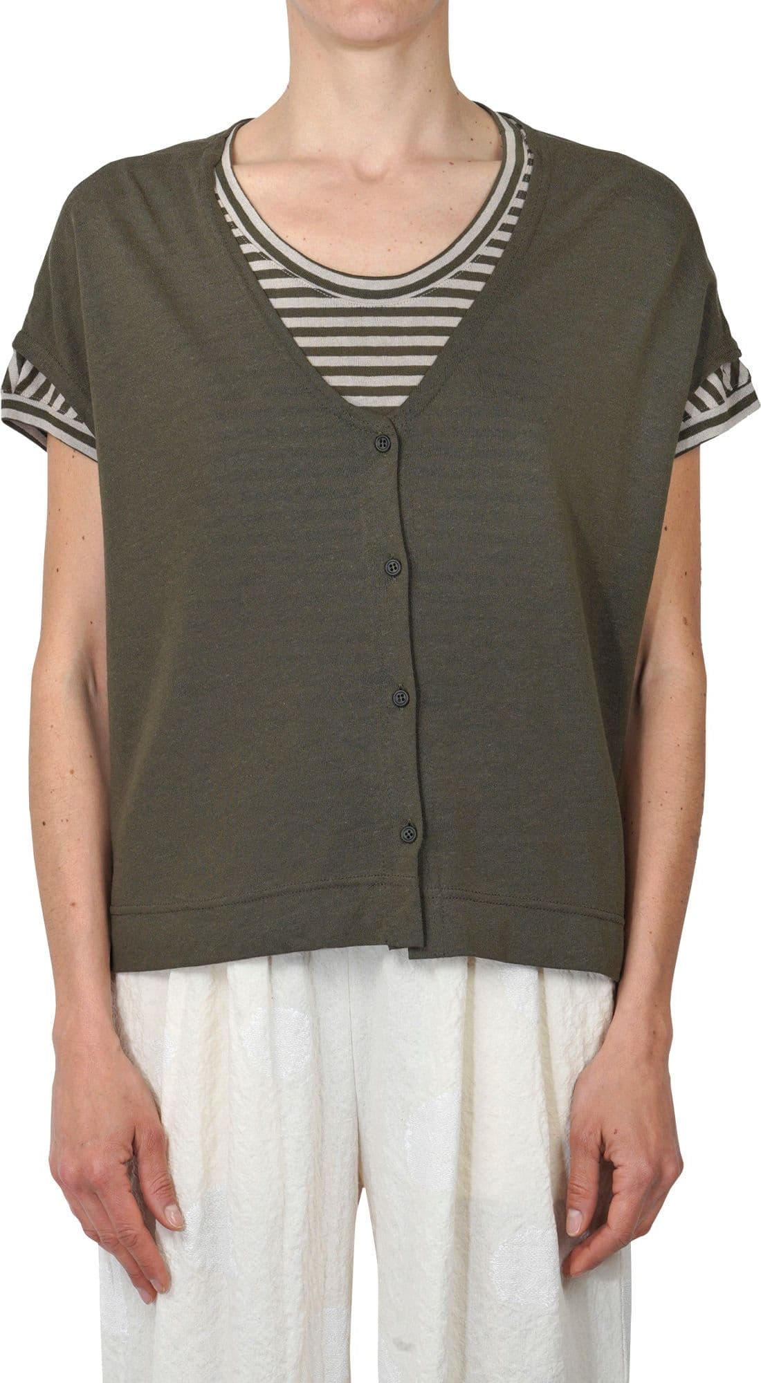 MAMA B Mama B - Gilet - 450668 - Verde - 3