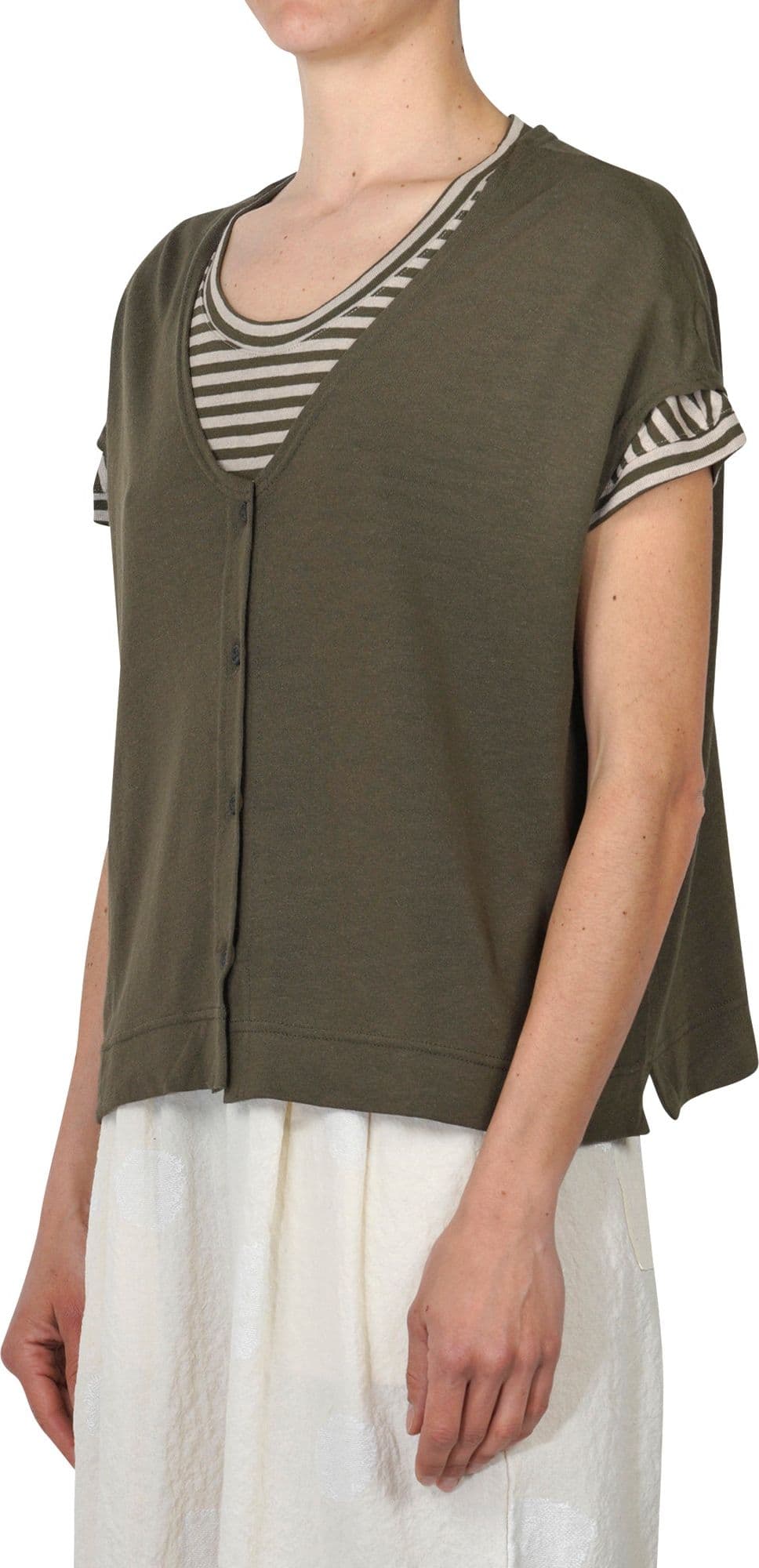 MAMA B Mama B - Gilet - 450668 - Verde - 4
