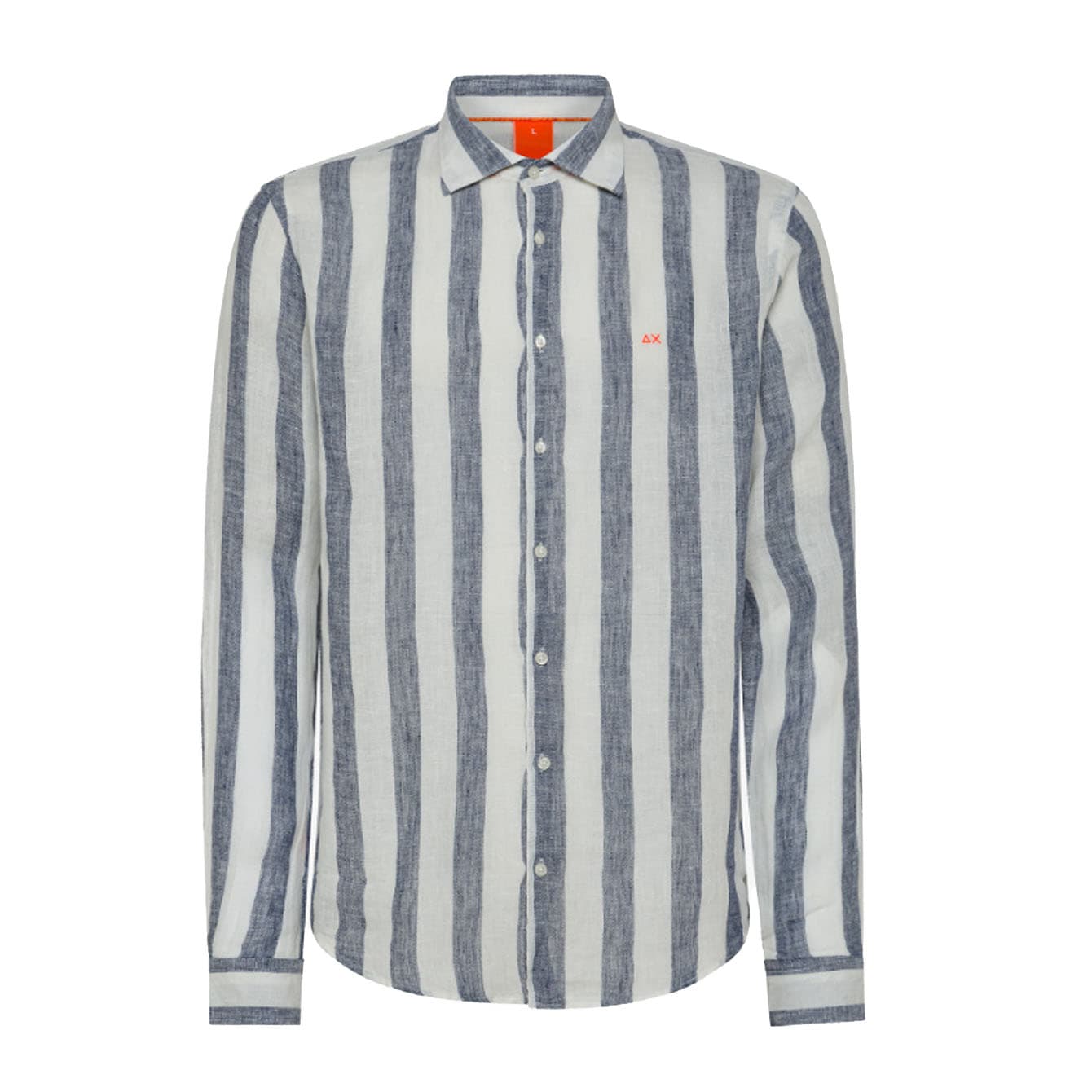 SUN68 BEACH Sun68 Beach - Shirt Fancy Stripe 0701 Navy/bianco S33123 - 4