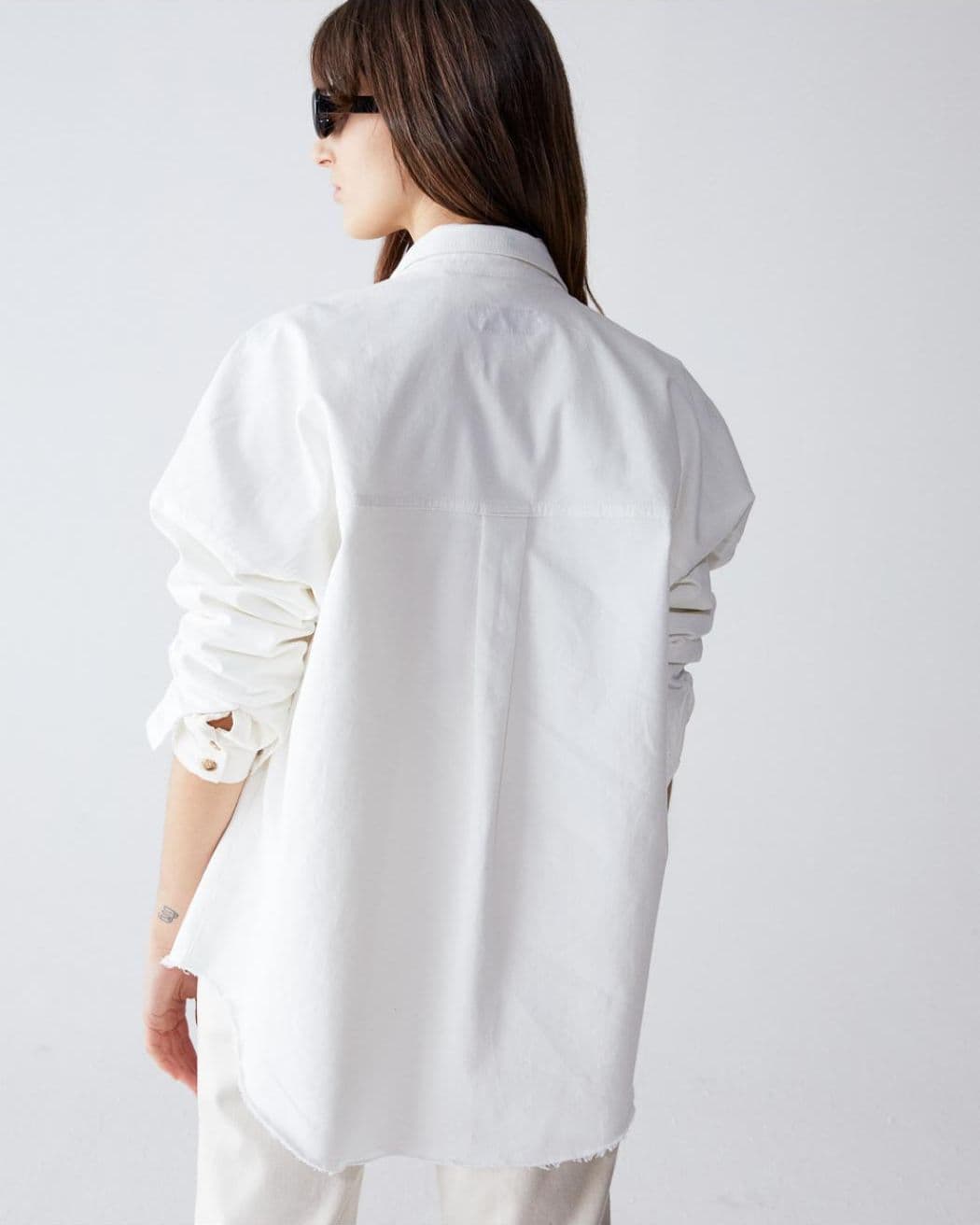 SHAFT Shaft - Camicia Borchie Over Panna BI1D5MT0800 - 3