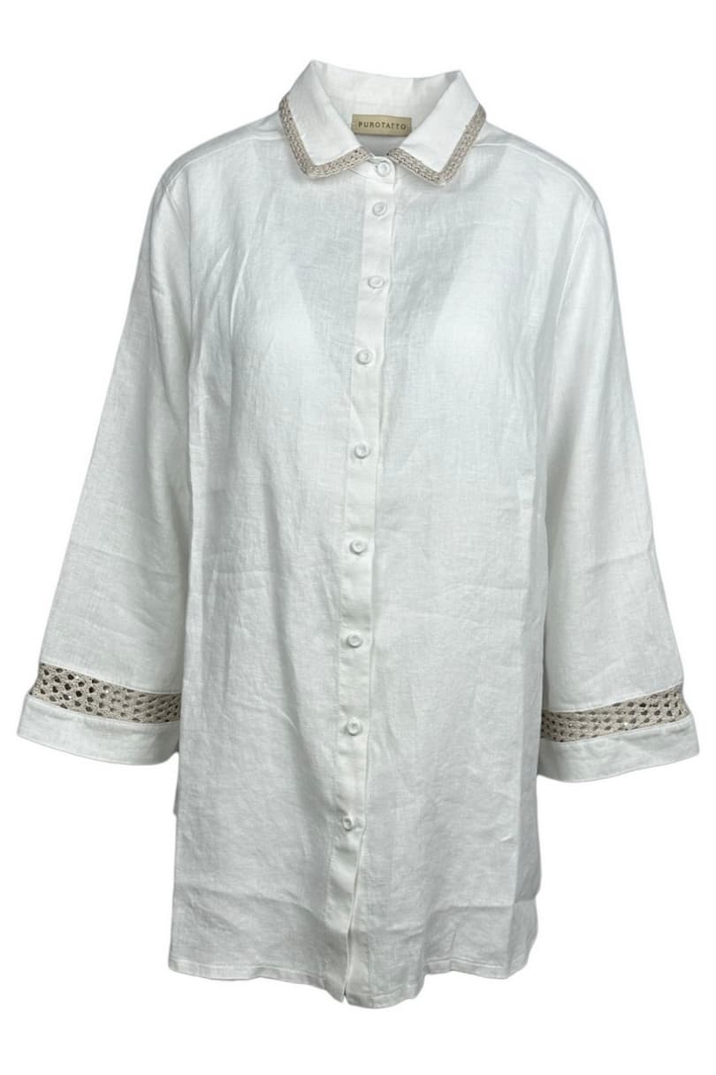 Purotatto  Camicie Bianco/beige - 5