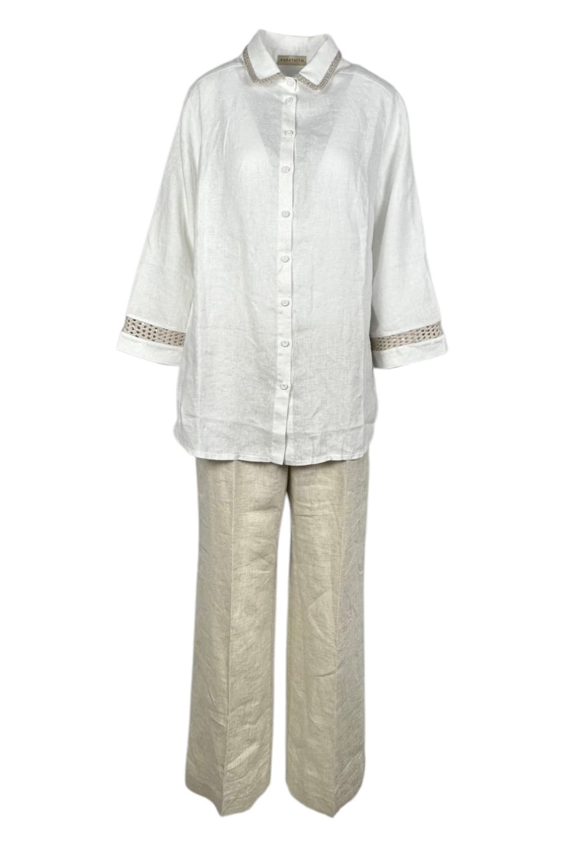 Purotatto  Camicie Bianco/beige - 4