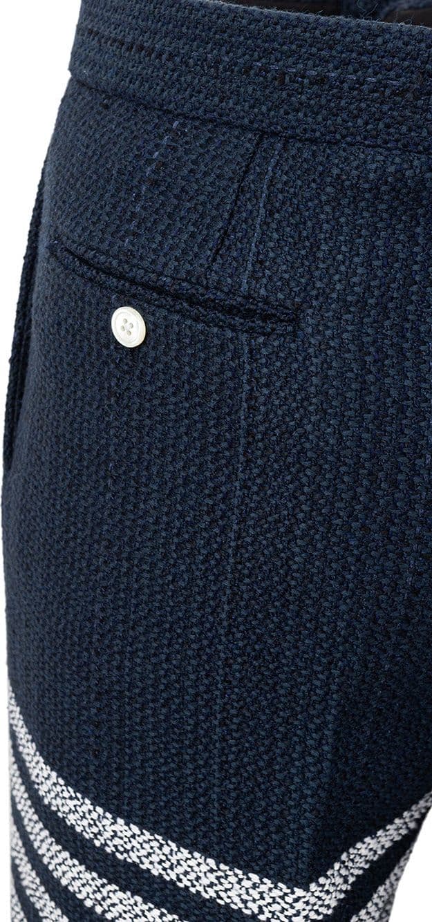 Thom Browne Pantalone in Tweed blu - 3