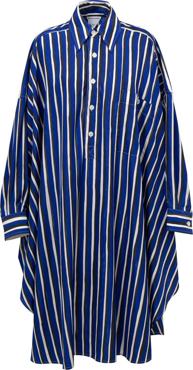 Bottega Veneta Abito Camicia Kaftano a Righe - 5