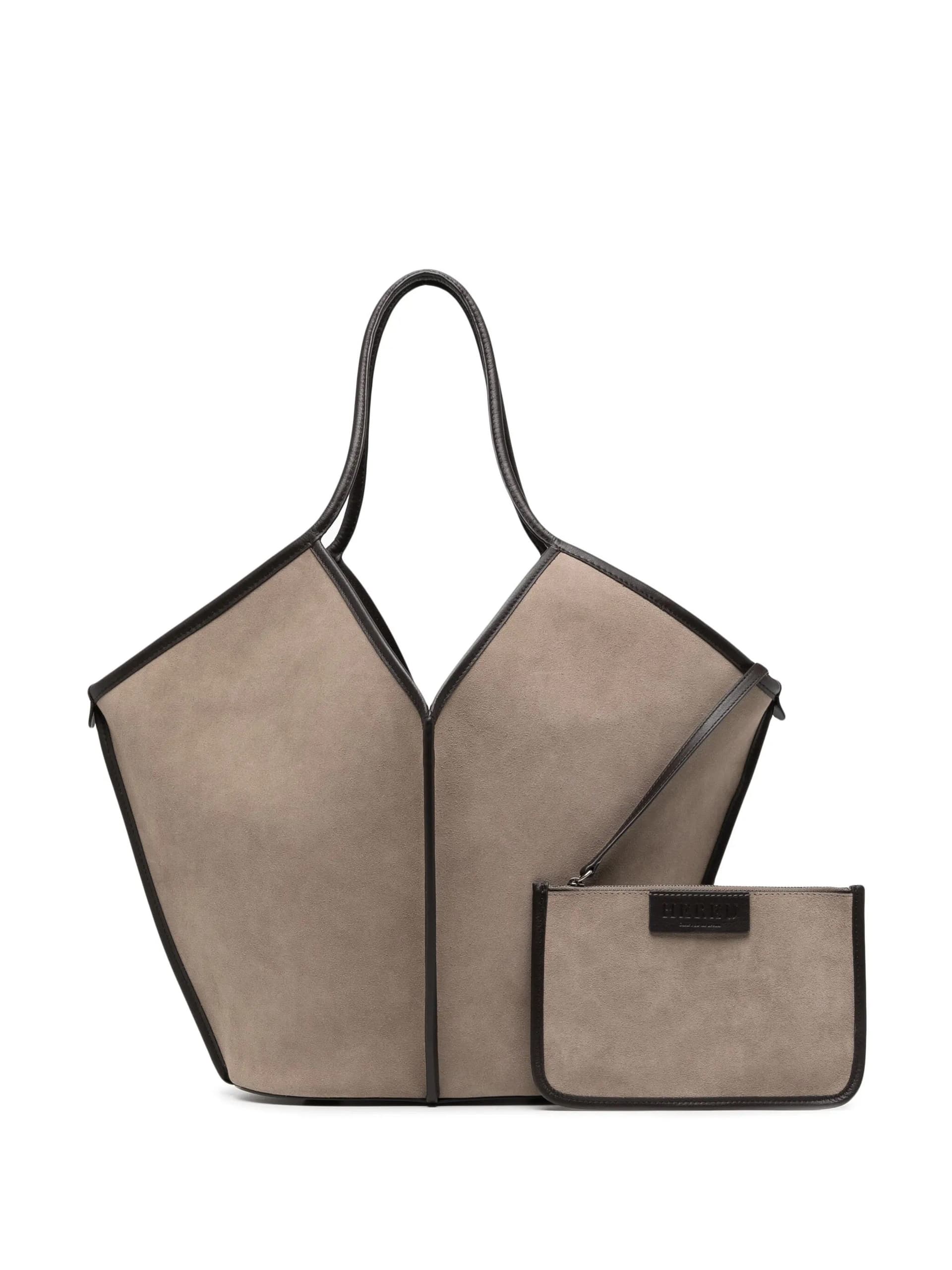 HEREU Hereu - Borsa a Mano Beige da Donna - 8