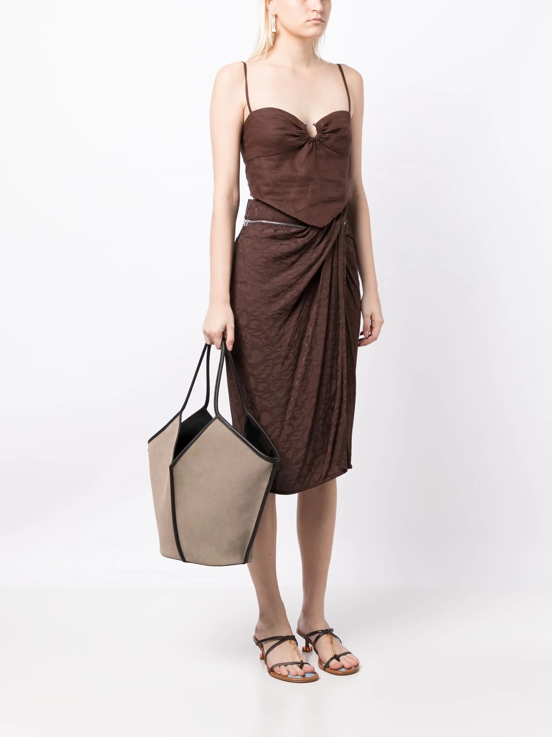 HEREU Hereu - Borsa a Mano Beige da Donna - 3