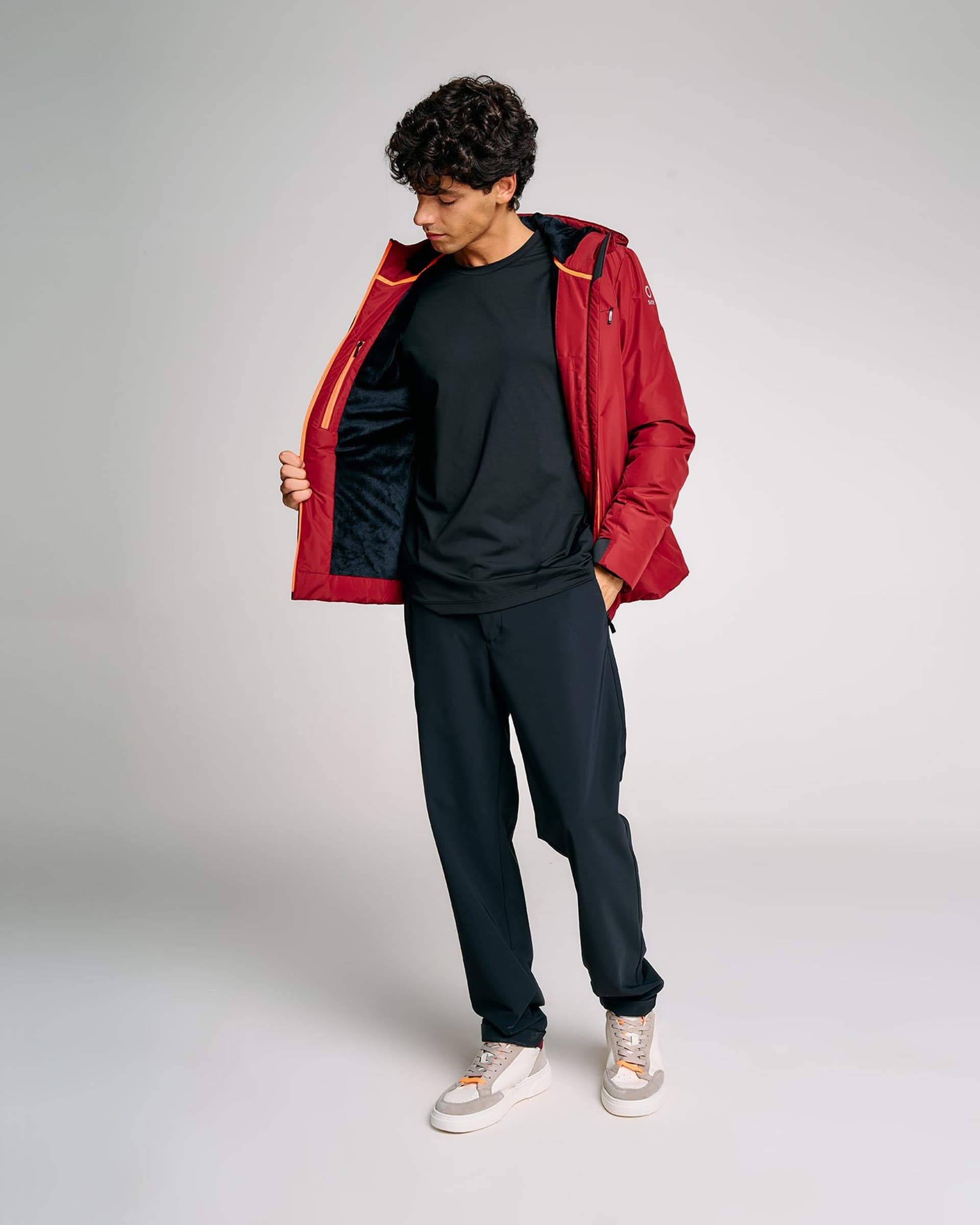SUNS Giubbotto Uomo Suns Aurelio Velour Bordeaux - 3