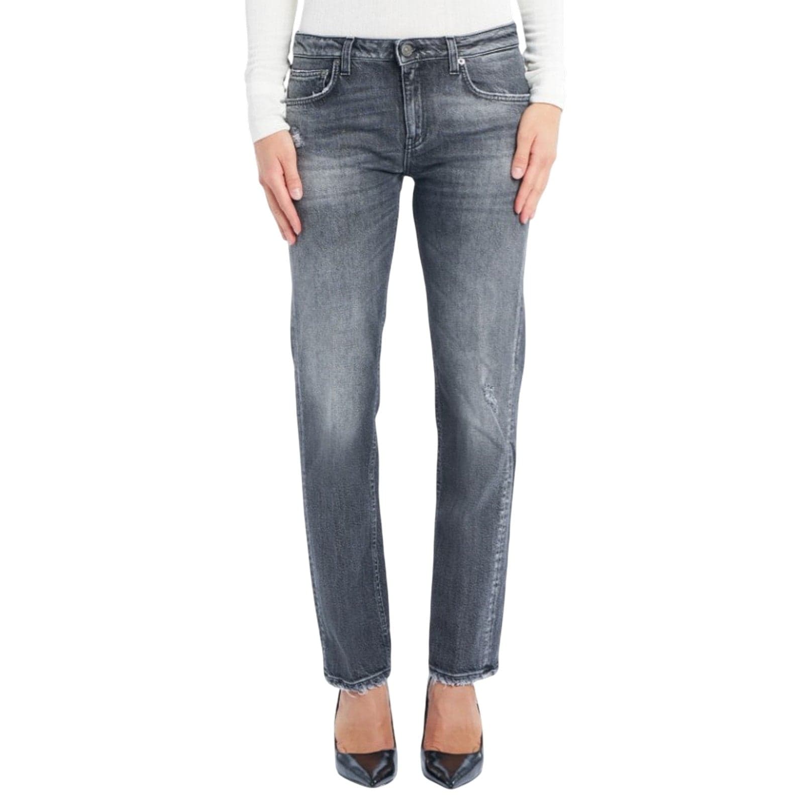 DONDUP pantaloni donna dondup - pantalone coco - grigio - 2