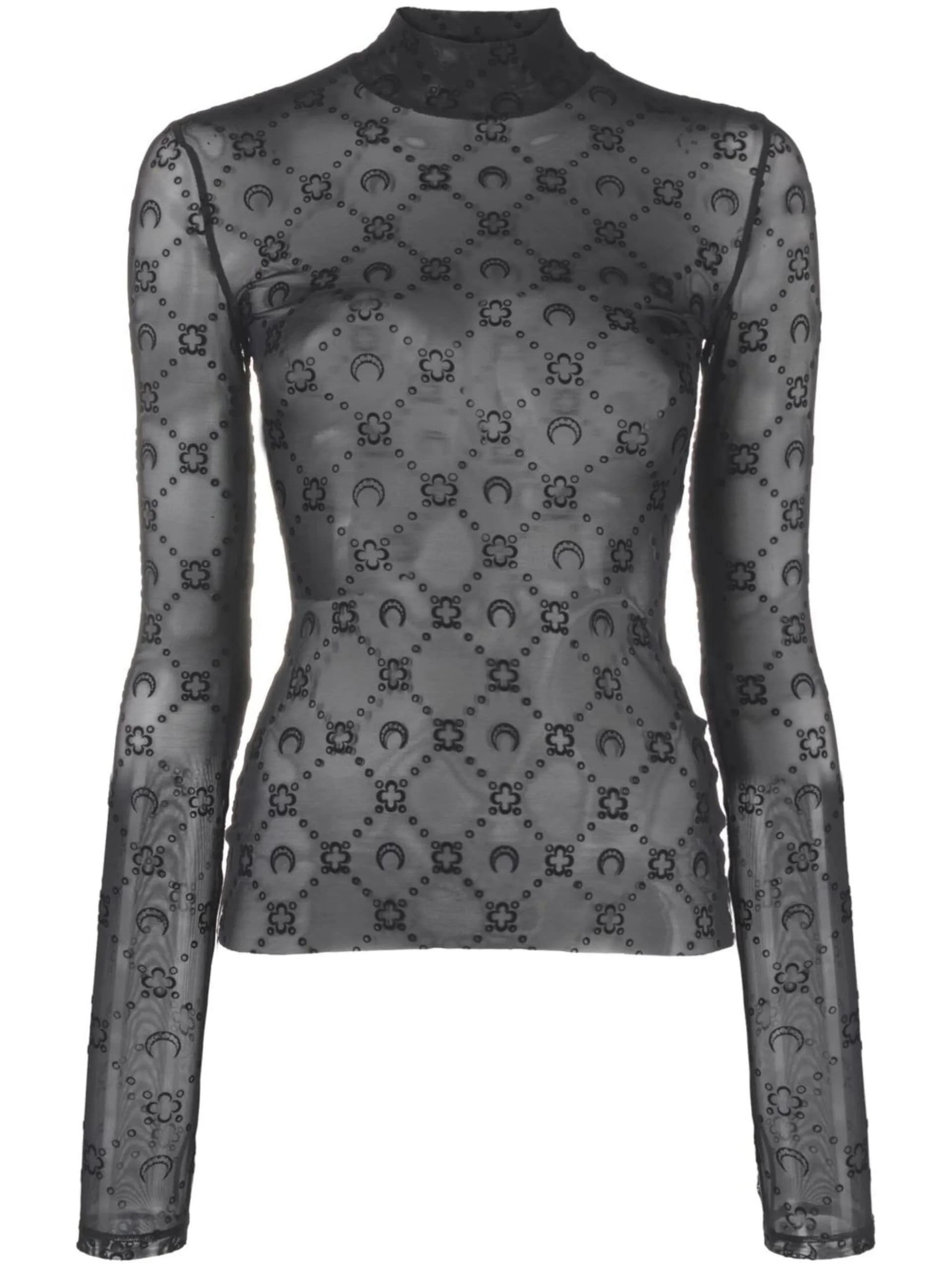 MARINE SERRE Marine Serre - Top Nero da Donna - 6