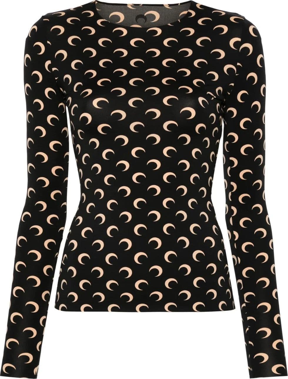 MARINE SERRE Marine Serre - Top Nero da Donna