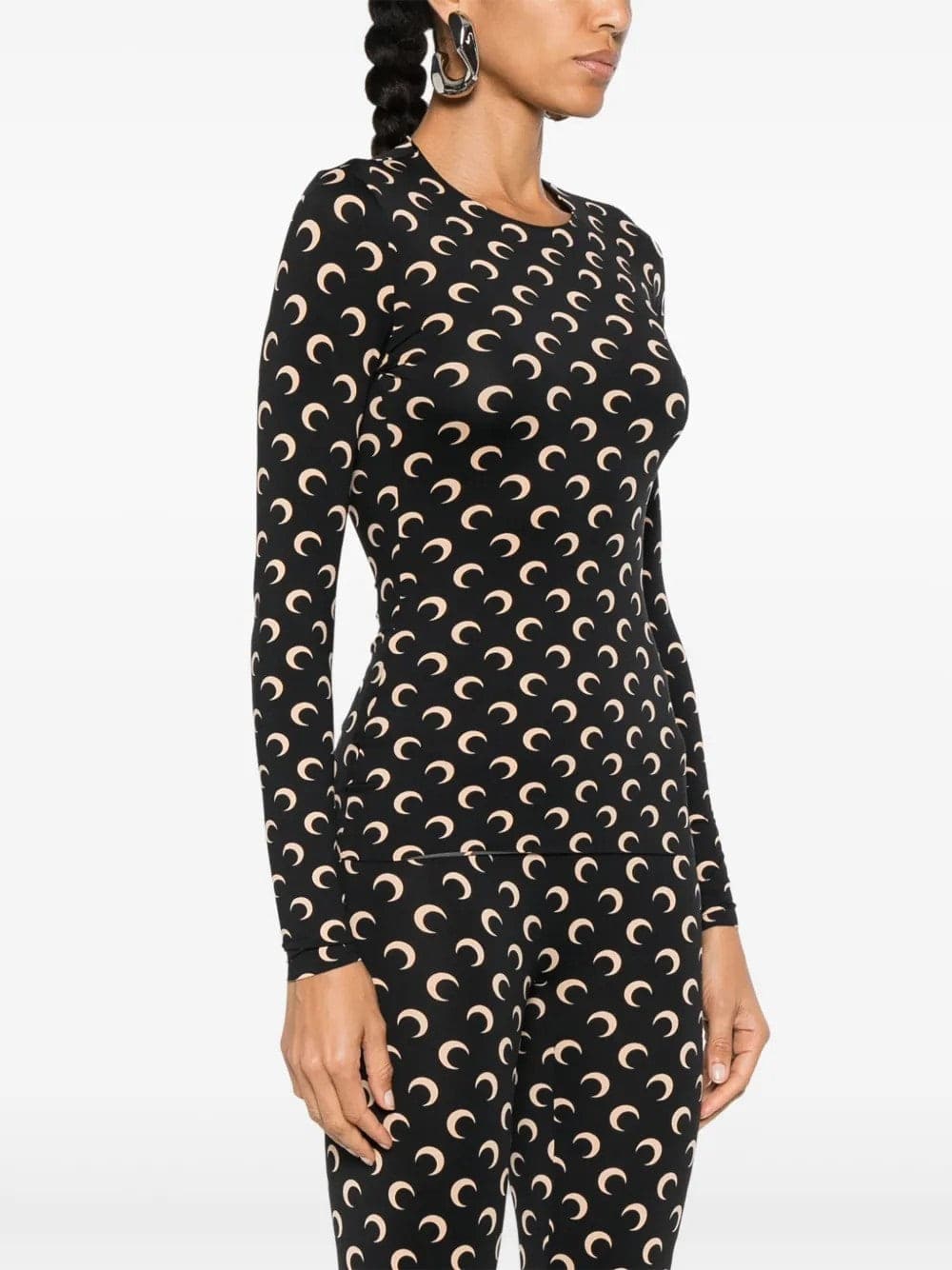 MARINE SERRE Marine Serre - Top Nero da Donna - 3