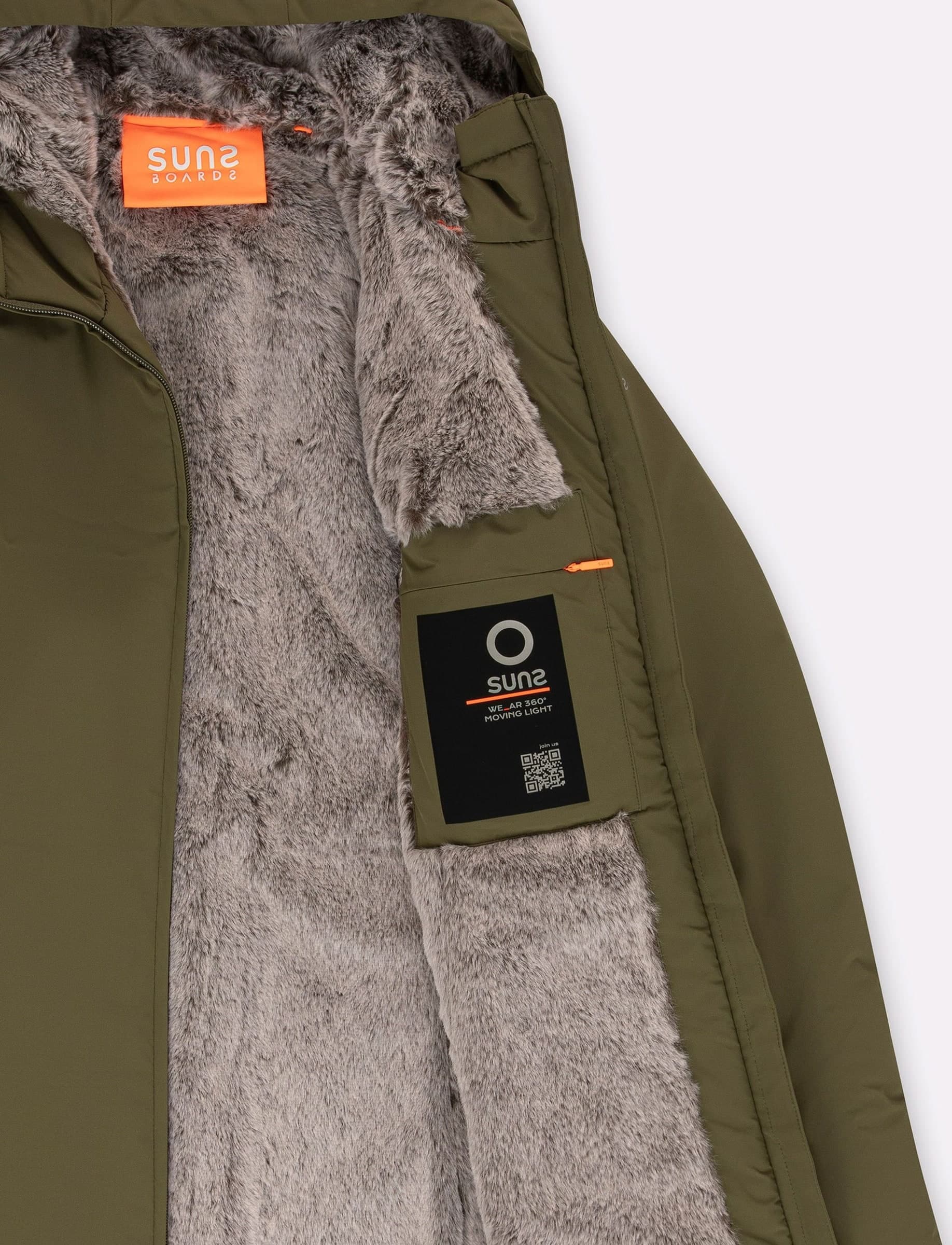 SUNS Giubbotto Donna Suns Marmolada Fur Army - 4