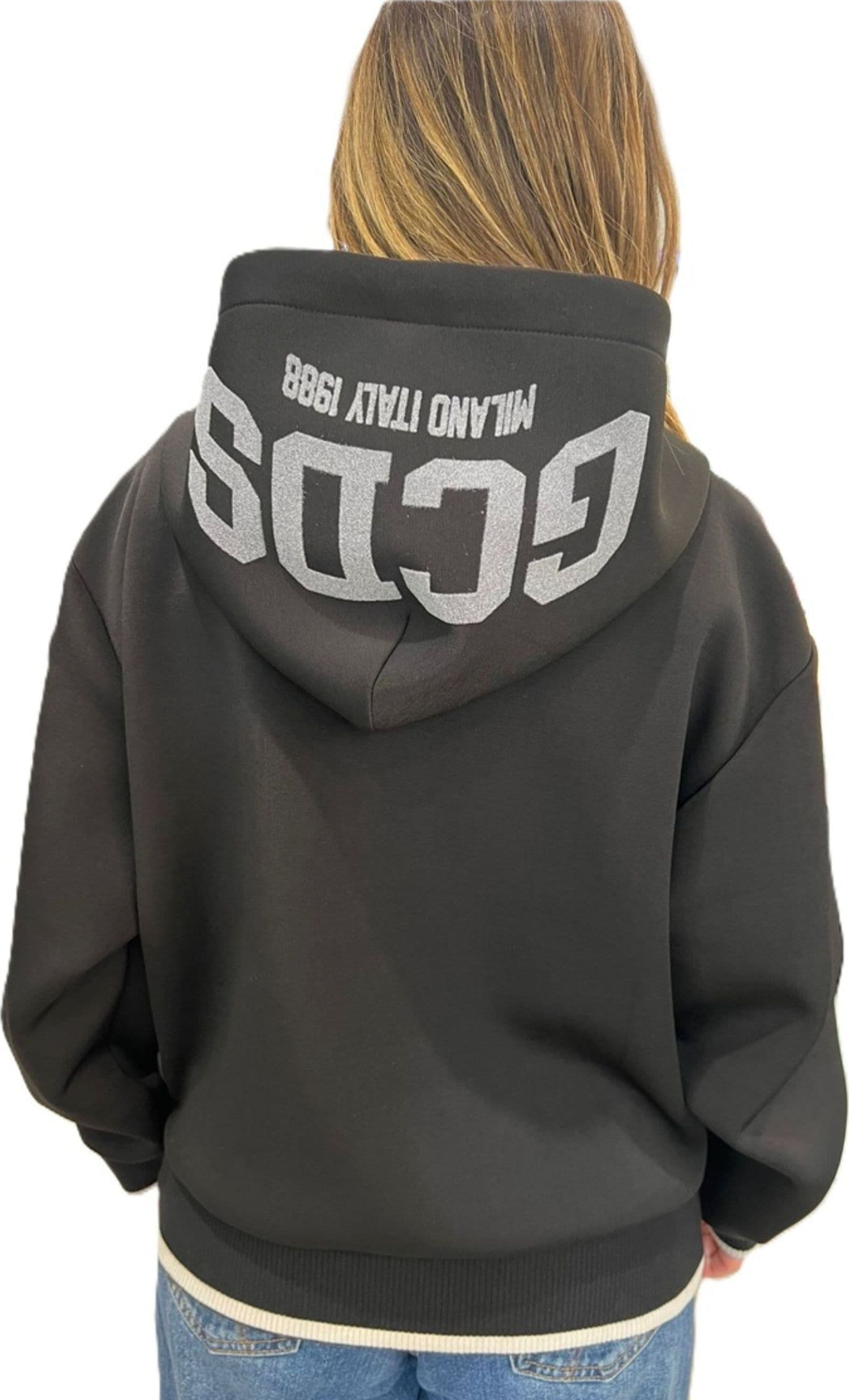 GCDS  FELPA LOGO LOUNGE SCOUBA FULL ZIP HOODIE - 2
