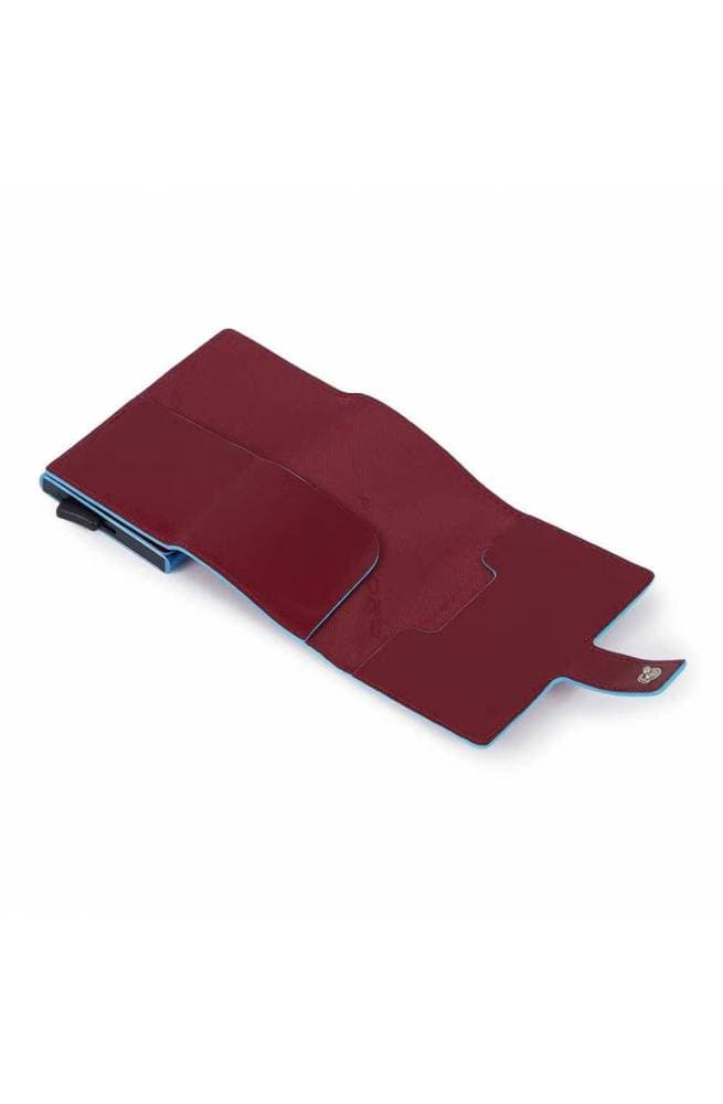 PIQUADRO Portacarte  blue square rosso Pelle - PP5649B2BLR-R - 5