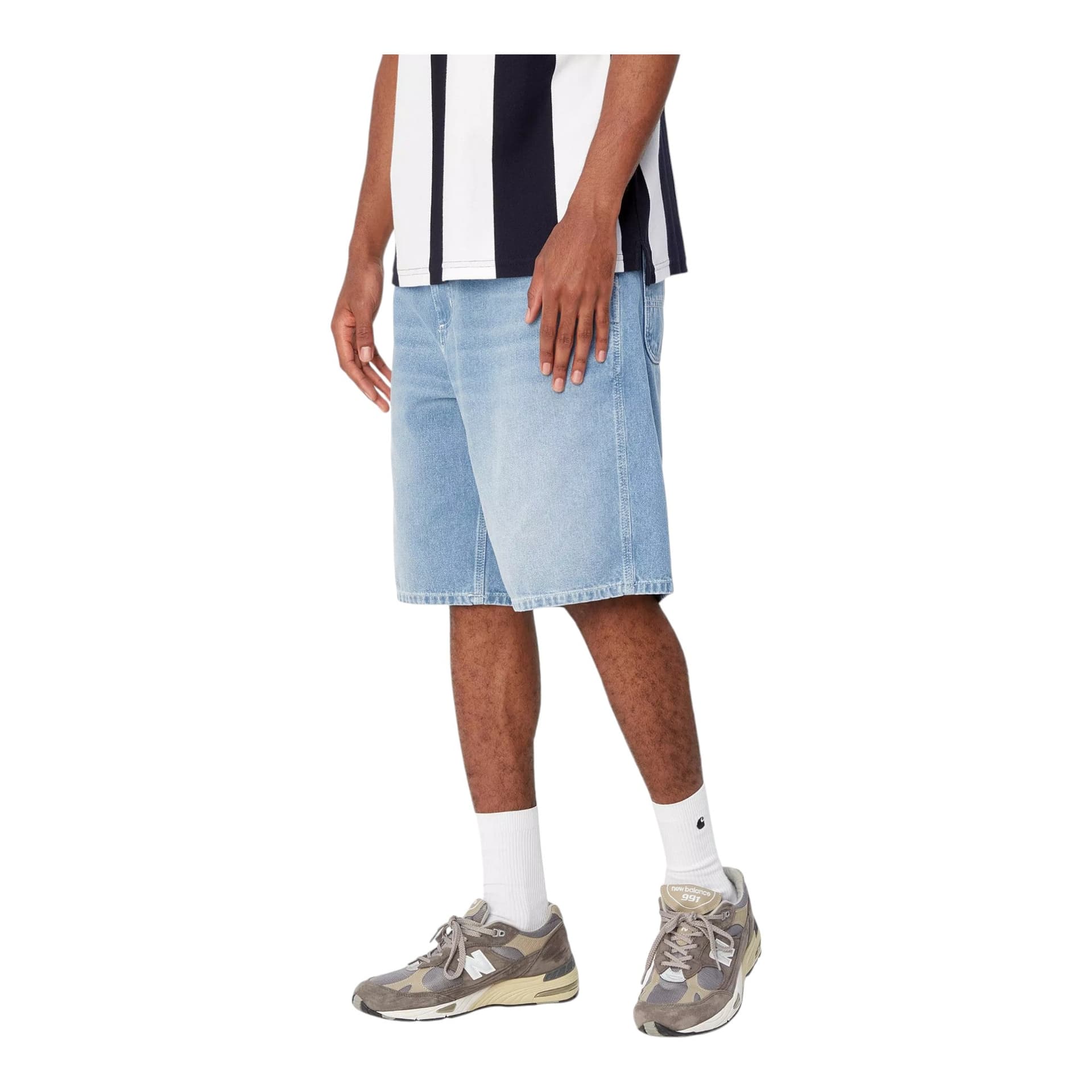 CARHARTT WIP carhartt wip simple short - blue light true washed - 4