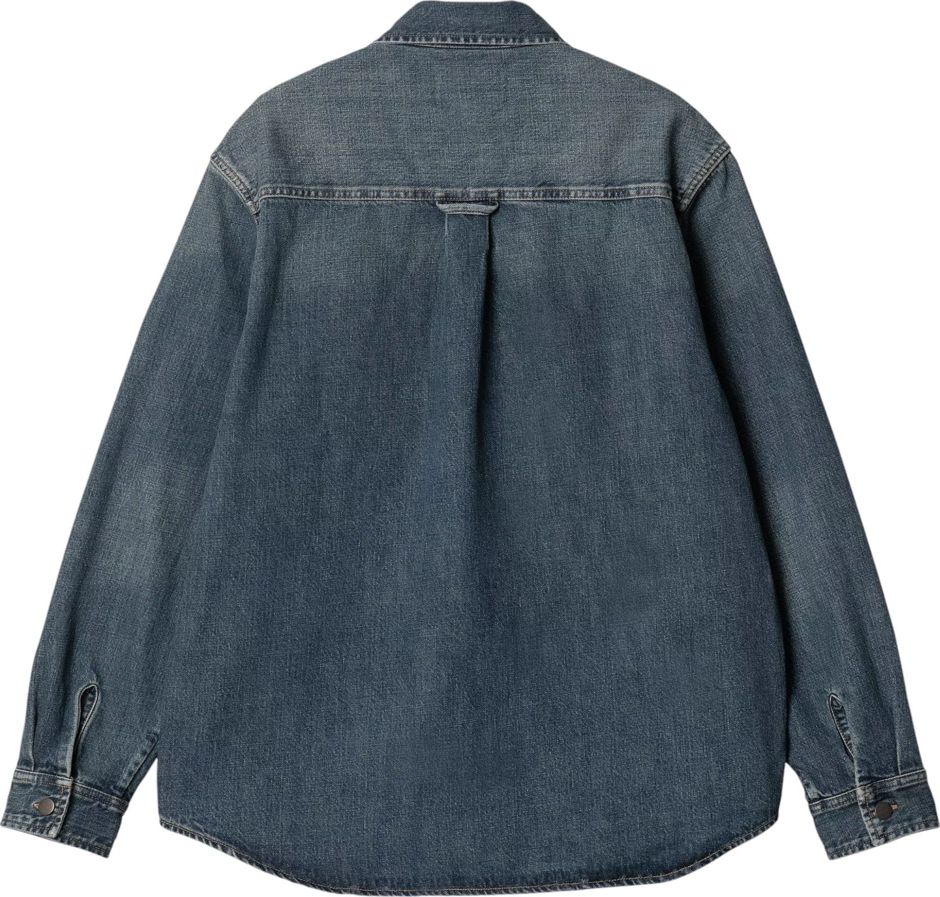 CARHARTT WIP carhartt wip lincoln shirt jacket - blue worn used - 2