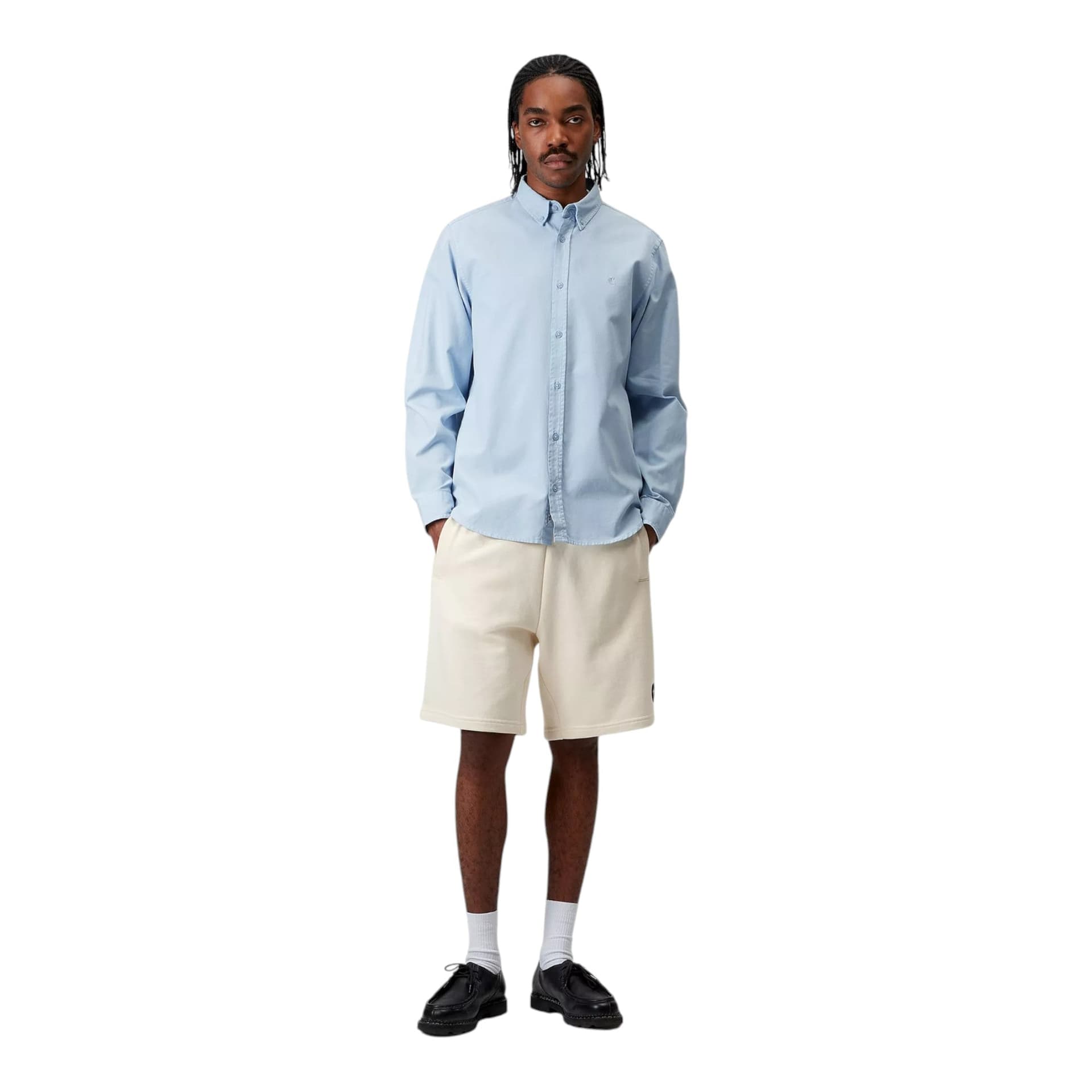 CARHARTT WIP carhartt wip l/s bolton shirt - air sky garment dyed - 3