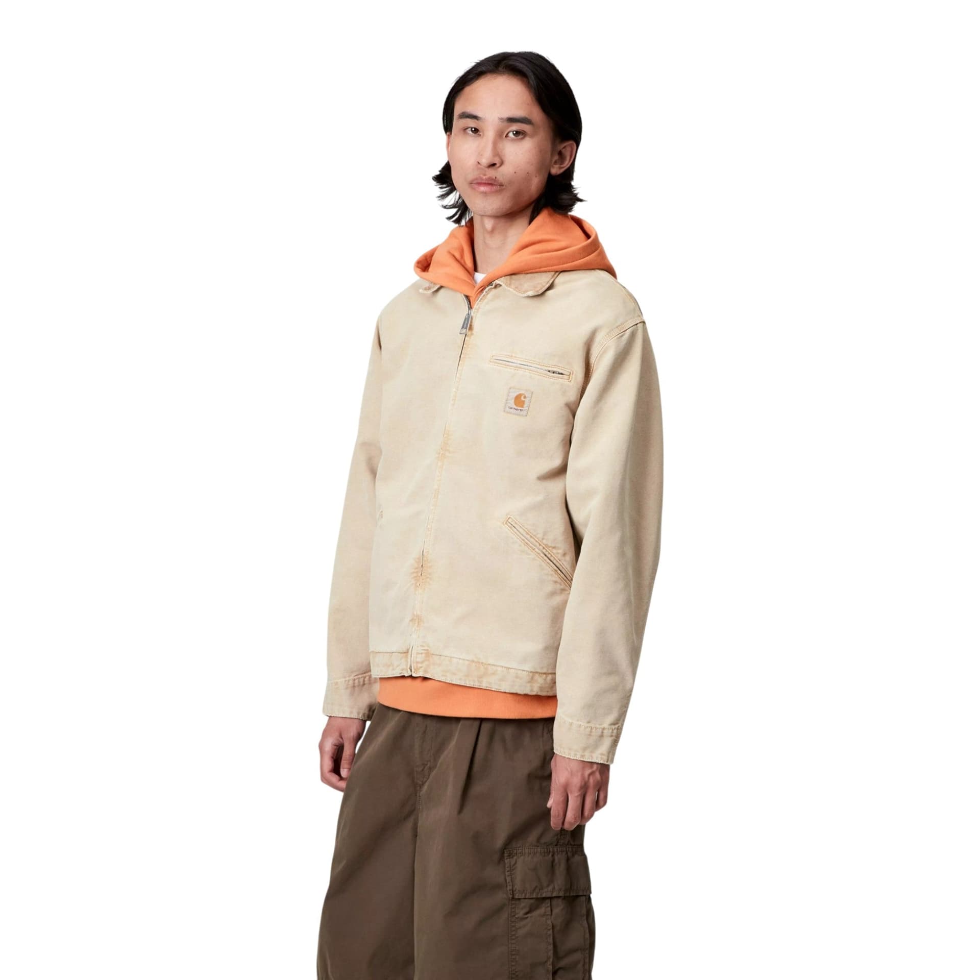 CARHARTT WIP giacca carhartt wip og detroit jacket - dusty h brown chalk wash - 2