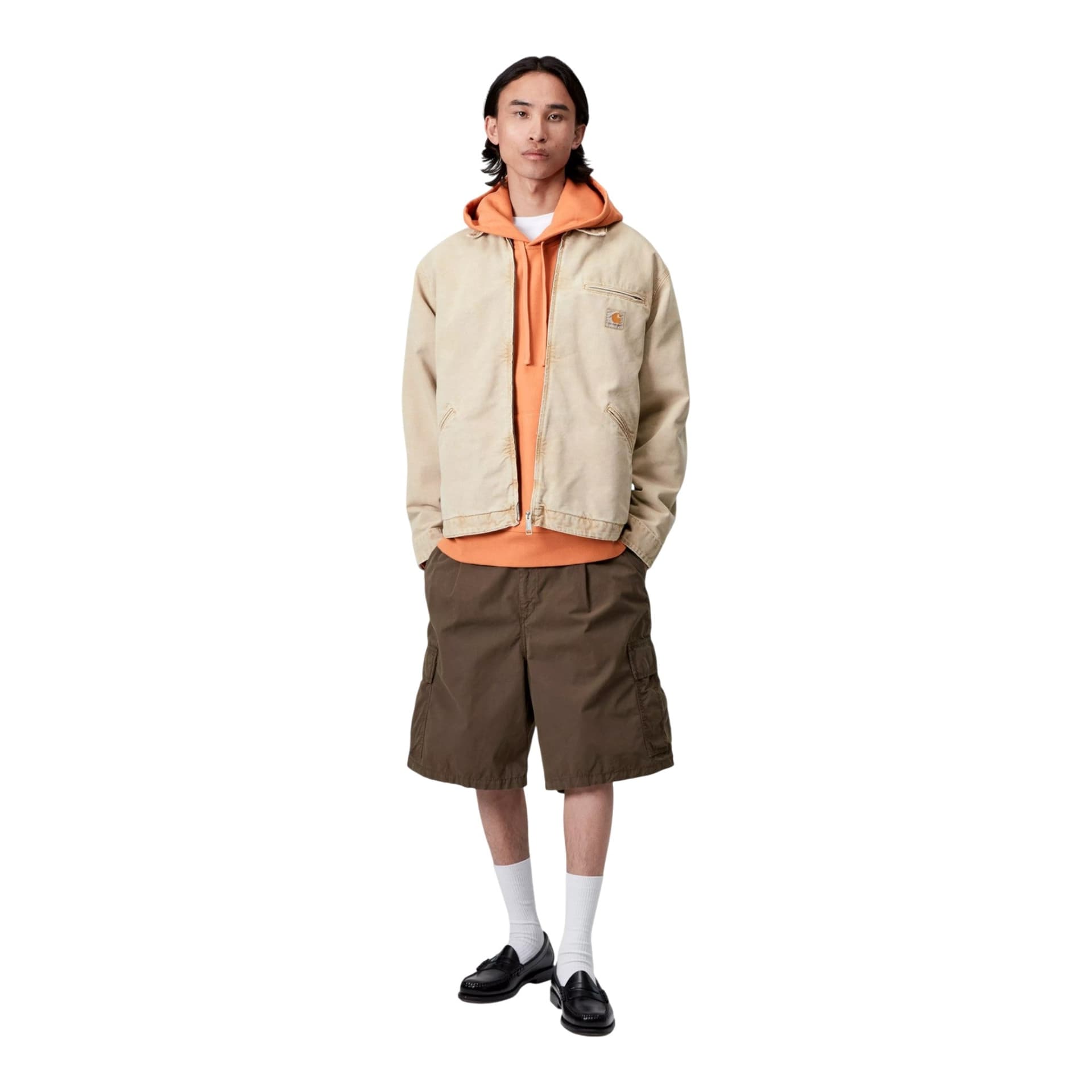 CARHARTT WIP giacca carhartt wip og detroit jacket - dusty h brown chalk wash - 5