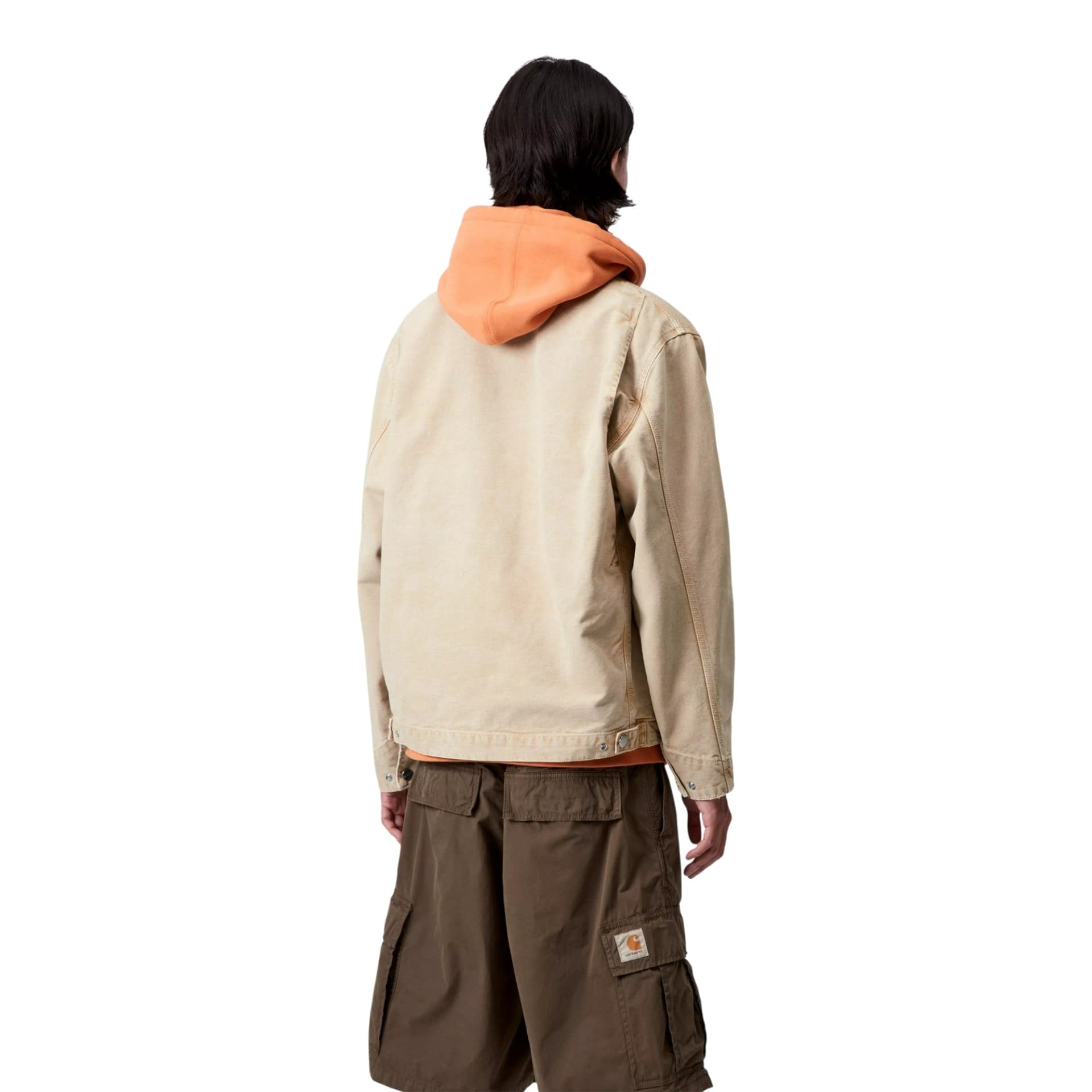 CARHARTT WIP giacca carhartt wip og detroit jacket - dusty h brown chalk wash - 6