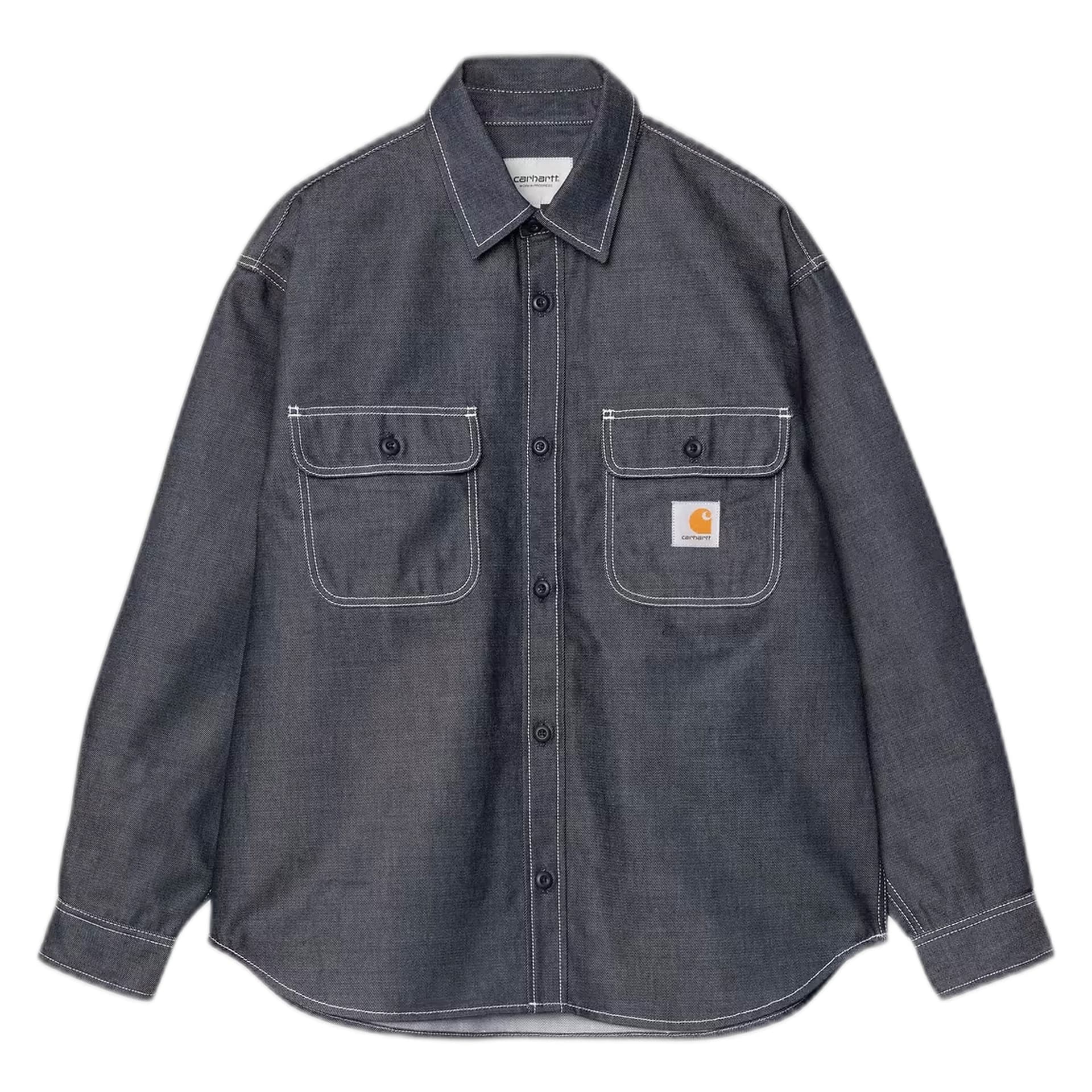 CARHARTT WIP camicia carhartt wip og tigan shirt jacket - blue rigid - 8